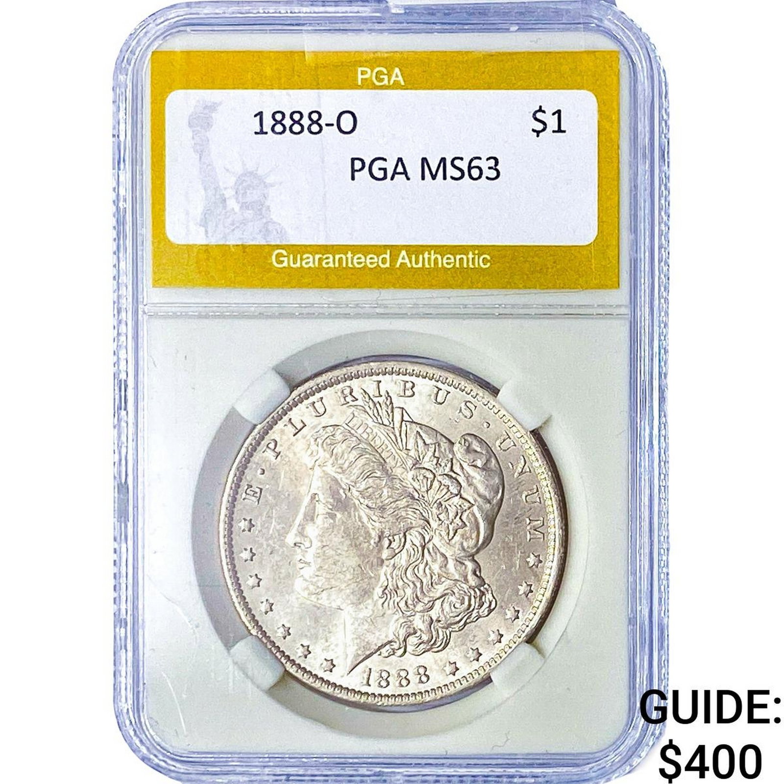 1888-O Morgan Silver Dollar PGA MS63: 1888-O Morgan Silver Dollar PGA MS63