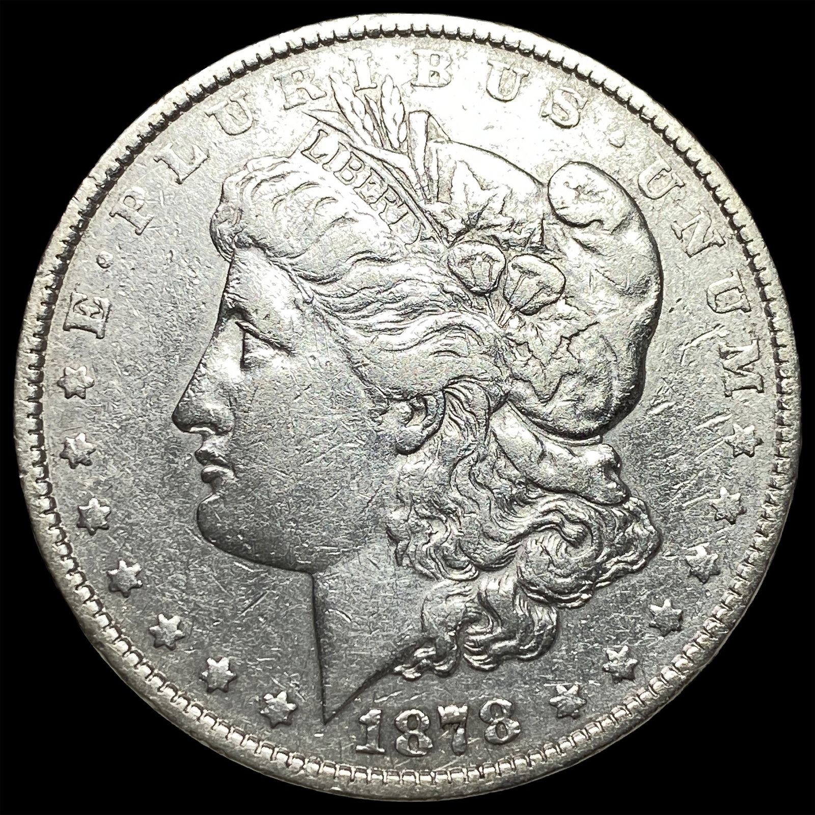 1878 Rev 79 Silver Morgan Dollar CLOSELY UNCIRCULATED: 1878 Rev 79 Silver Morgan Dollar CLOSELY UNCIRCULATED