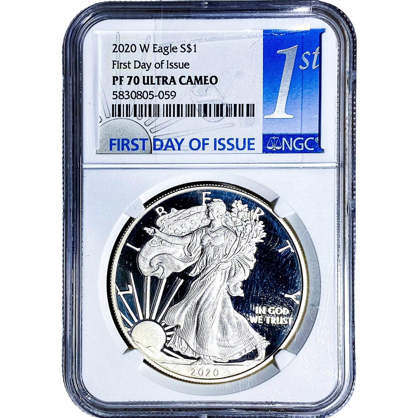 2020-W Silver Eagle NGC PF70 Ultra Cameo: 2020-W Silver Eagle NGC PF70 Ultra Cameo