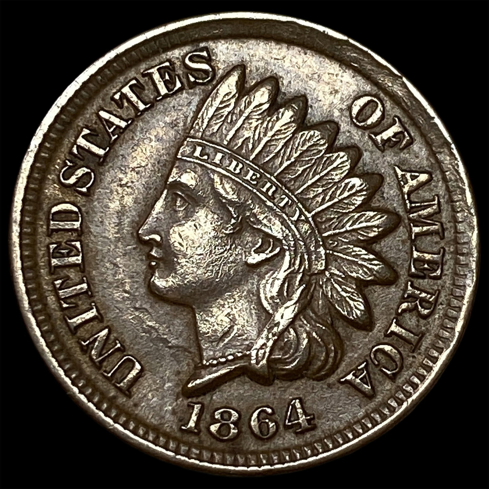 1864 Indian Head Cent CLOSELY UNCIRCULATED: 1864 Indian Head Cent CLOSELY UNCIRCULATED