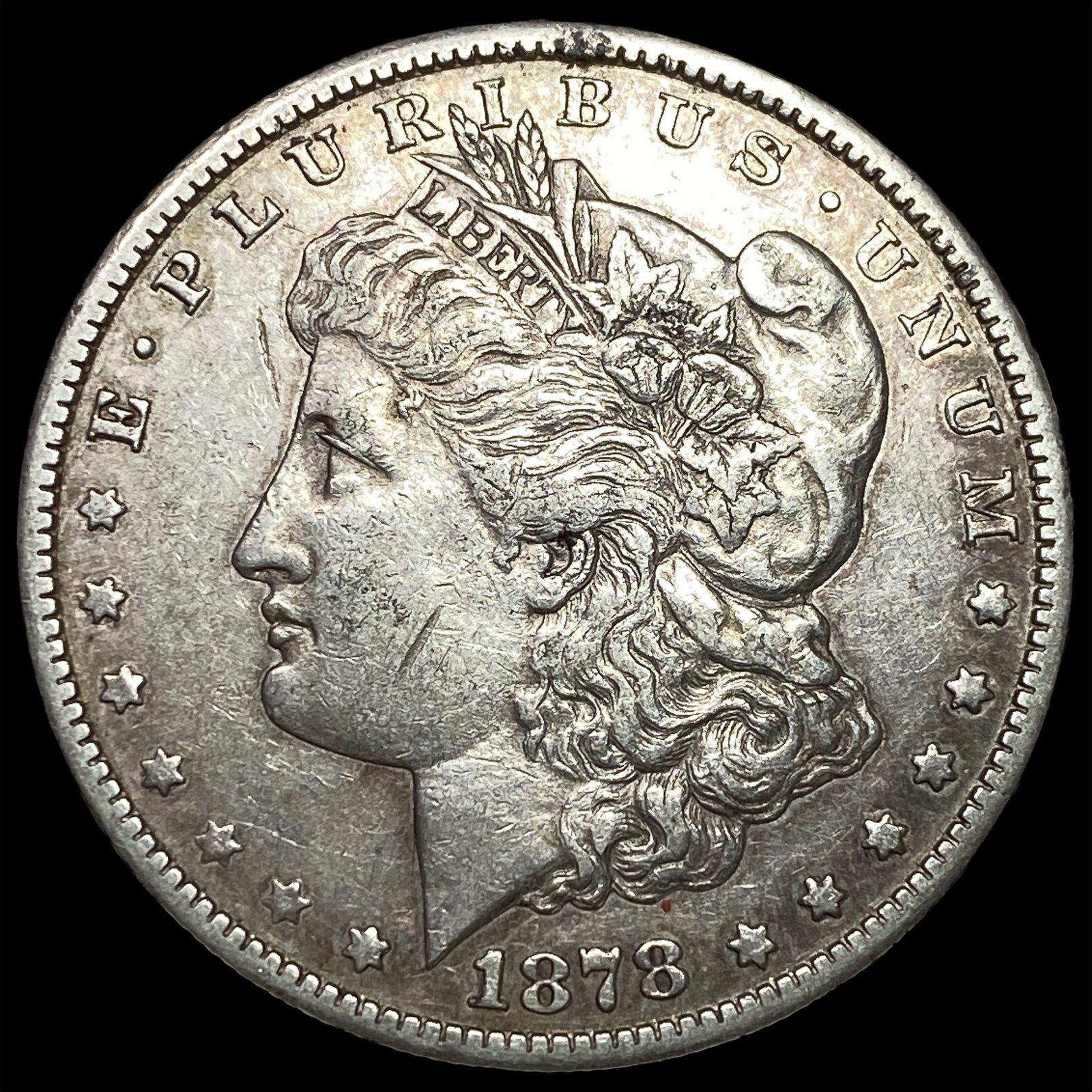 1878-CC Silver Morgan Dollar CLOSELY UNCIRCULATED: 1878-CC Silver Morgan Dollar CLOSELY UNCIRCULATED