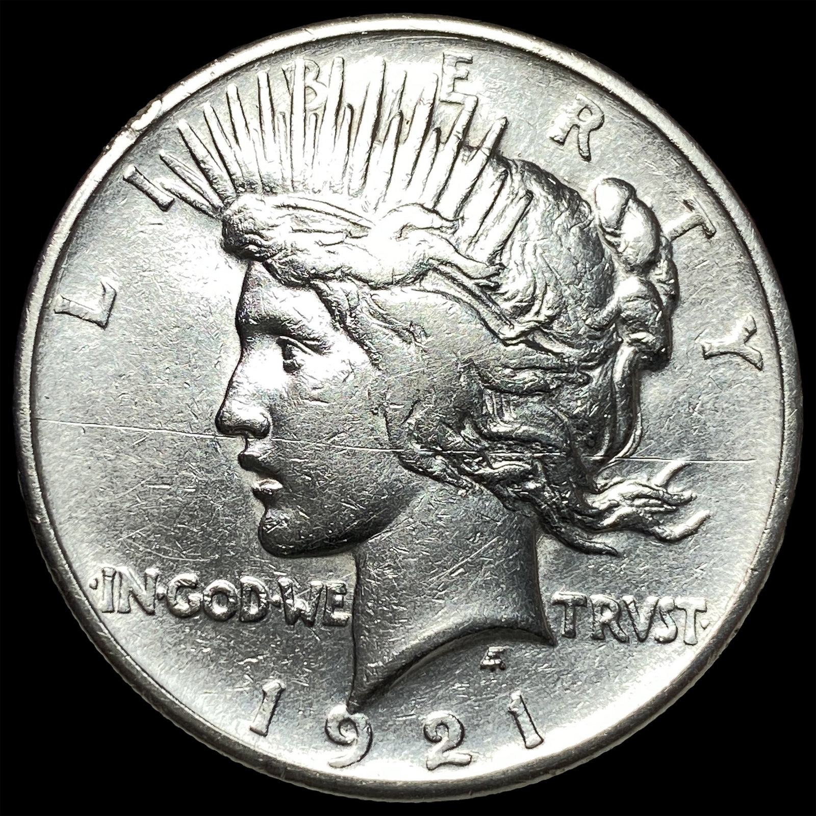 1921 Silver Peace Dollar NEARLY UNCIRCULATED: 1921 Silver Peace Dollar NEARLY UNCIRCULATED