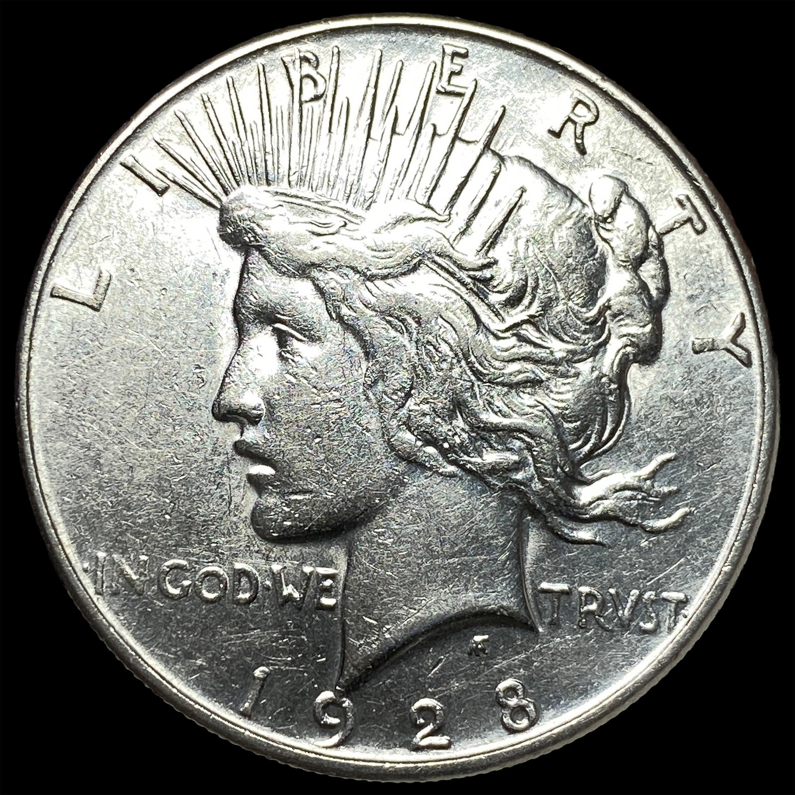 1928-S Silver Peace Dollar CLOSELY UNCIRCULATED: 1928-S Silver Peace Dollar CLOSELY UNCIRCULATED
