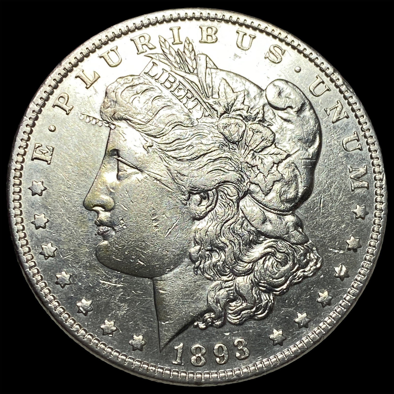 1893 Silver Morgan Dollar CLOSELY UNCIRCULATED: 1893 Silver Morgan Dollar CLOSELY UNCIRCULATED