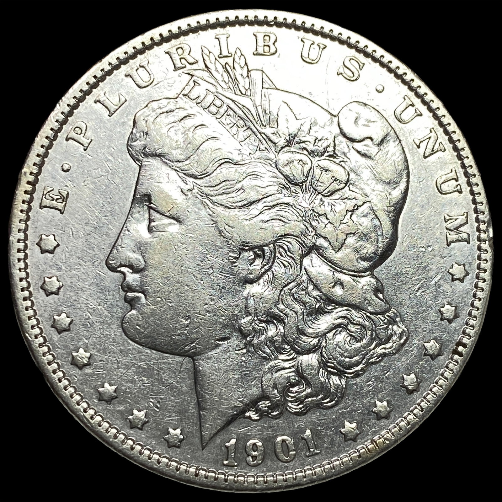 1901 Morgan Silver Dollar NEARLY UNCIRCULATED: 1901 Morgan Silver Dollar NEARLY UNCIRCULATED