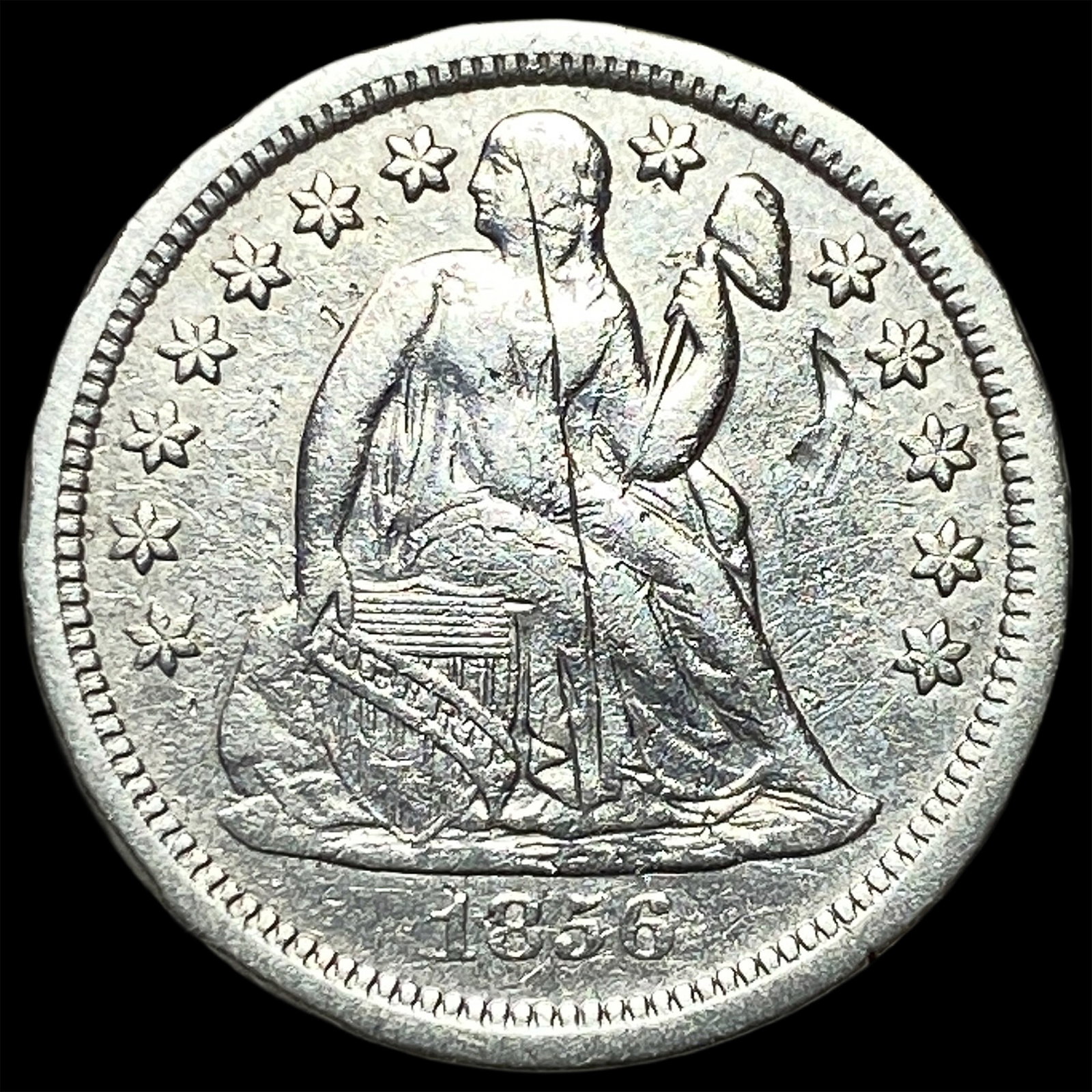 1856 Silver Seated Liberty Dime HIGH GRADE: 1856 Silver Seated Liberty Dime HIGH GRADE