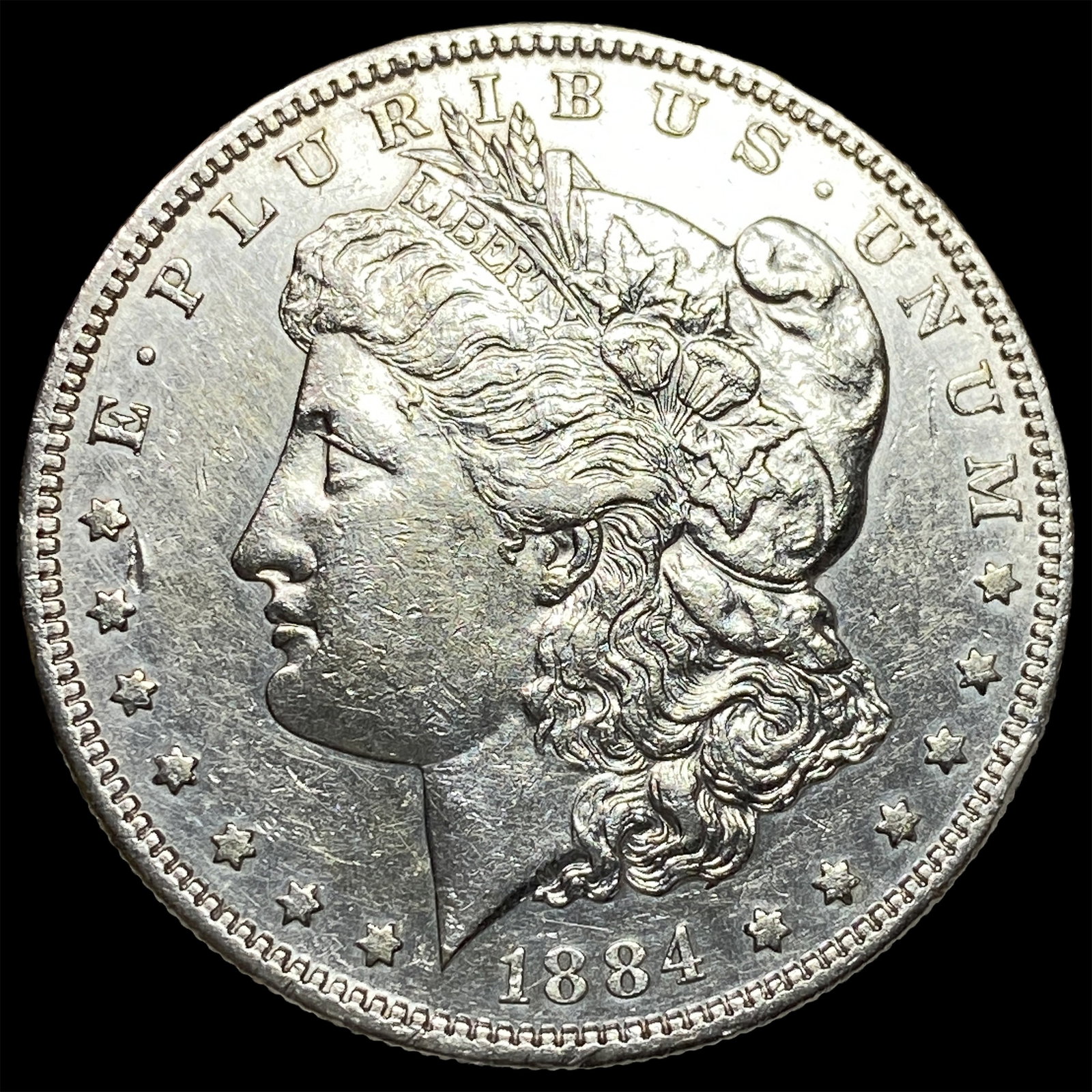1884-S Silver Morgan Dollar NEARLY UNCIRCULATED: 1884-S Silver Morgan Dollar NEARLY UNCIRCULATED