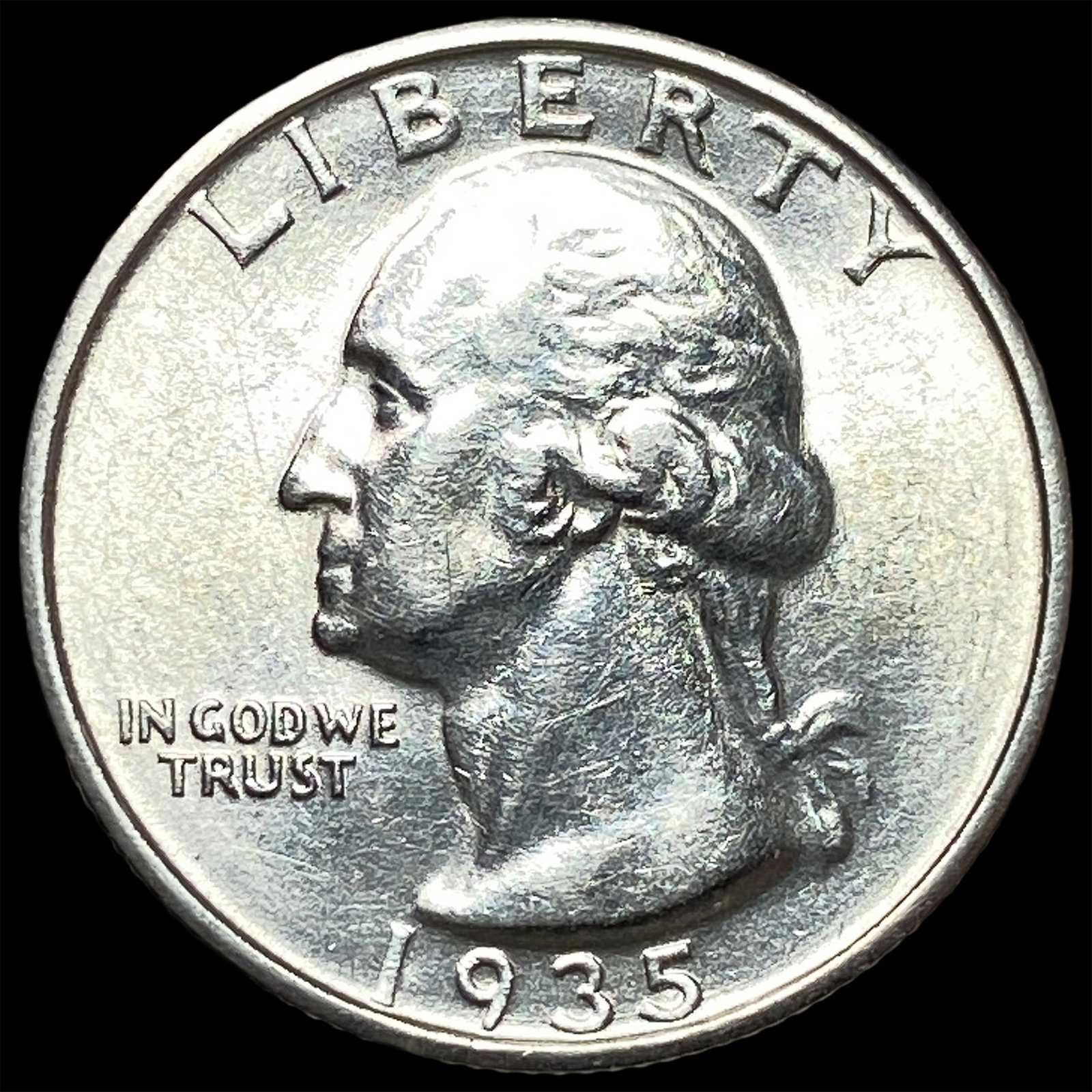1935-S Silver Washington Quarter UNCIRCULATED: 1935-S Silver Washington Quarter UNCIRCULATED