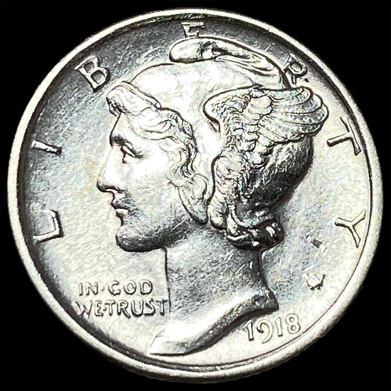 1918 Silver Mercury Dime UNCIRCULATED: 1918 Silver Mercury Dime UNCIRCULATED