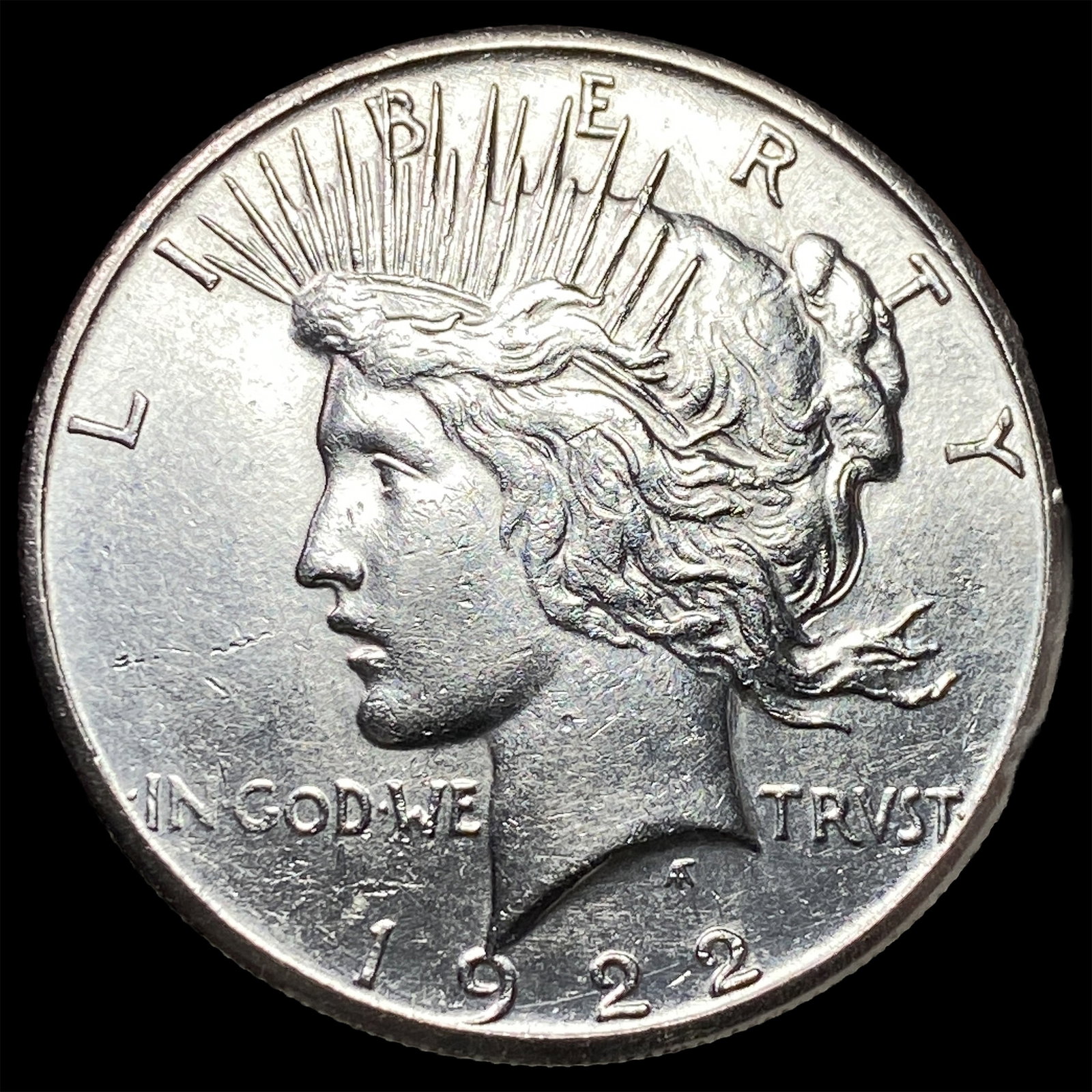 1922-S Silver Peace Dollar CLOSELY UNCIRCULATED: 1922-S Silver Peace Dollar CLOSELY UNCIRCULATED