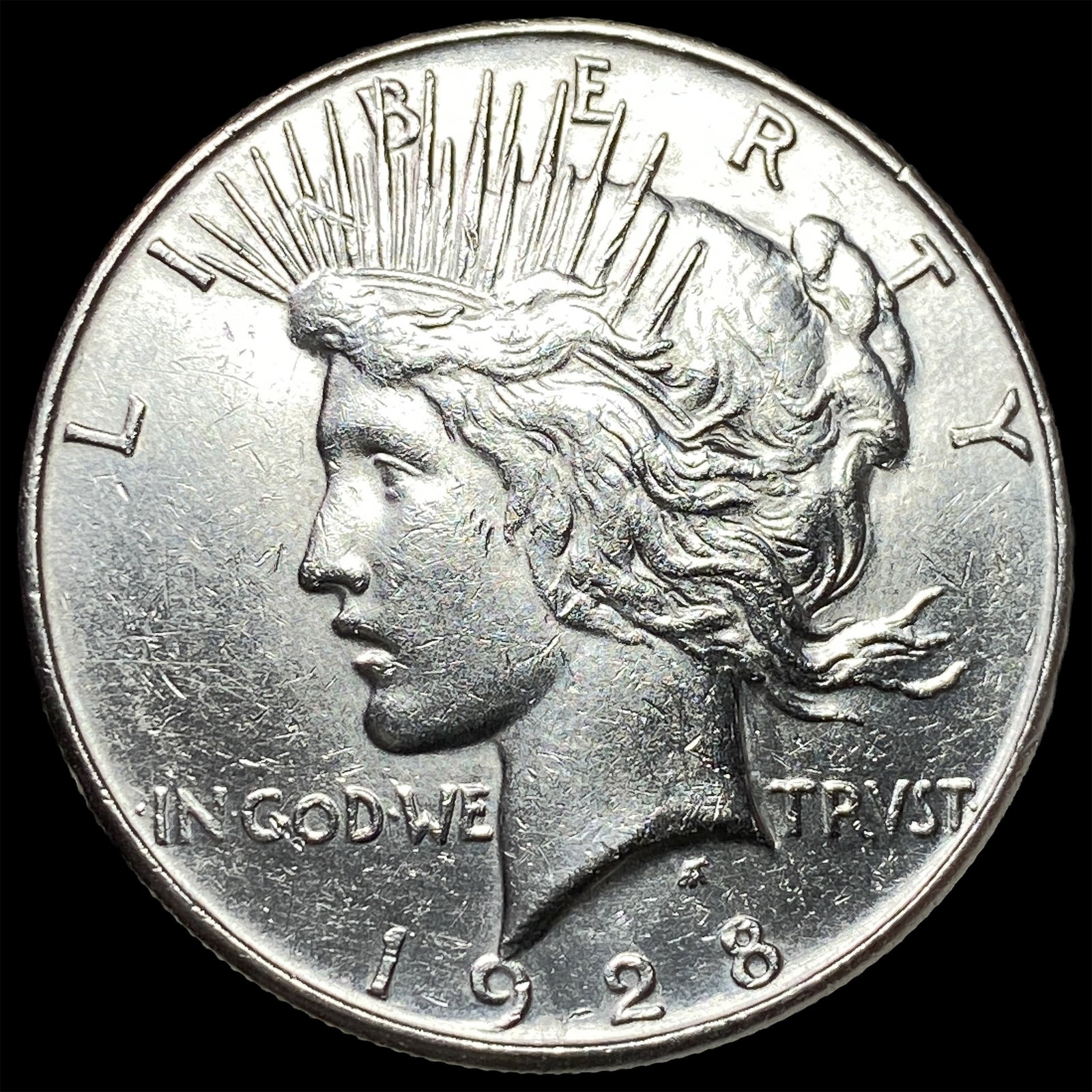 1928-S Silver Peace Dollar CLOSELY UNCIRCULATED: 1928-S Silver Peace Dollar CLOSELY UNCIRCULATED