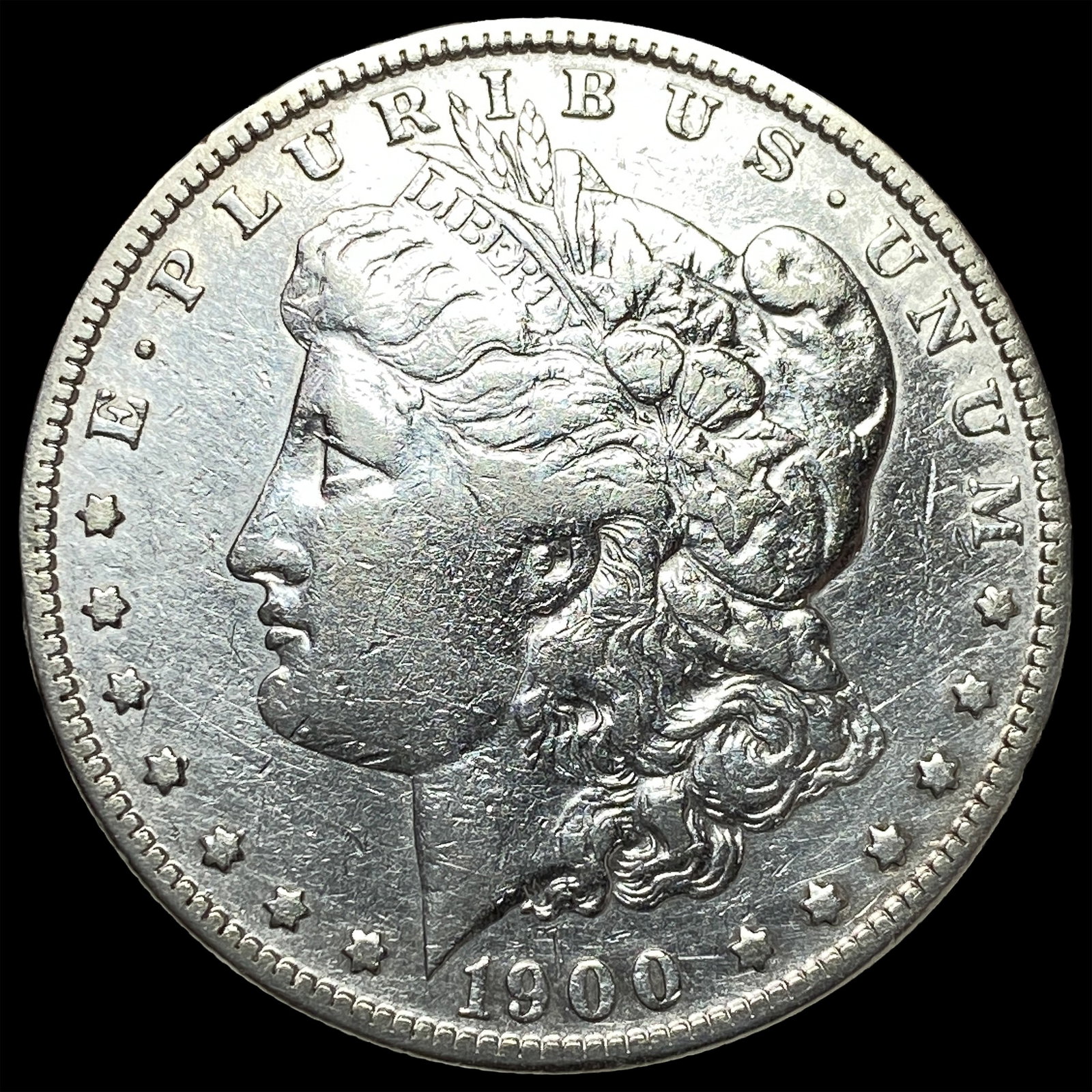 1900-S Silver Morgan Dollar LIGHTLY CIRCULATED: 1900-S Silver Morgan Dollar LIGHTLY CIRCULATED