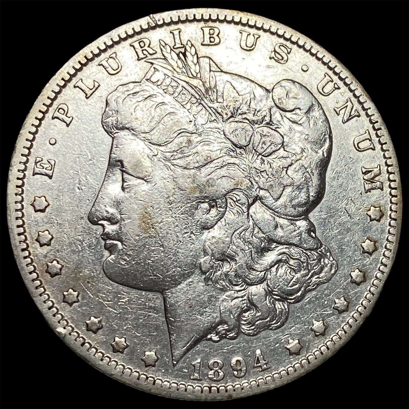1894-O Silver Morgan Dollar ABOUT UNCIRCULATED (1 of 2)