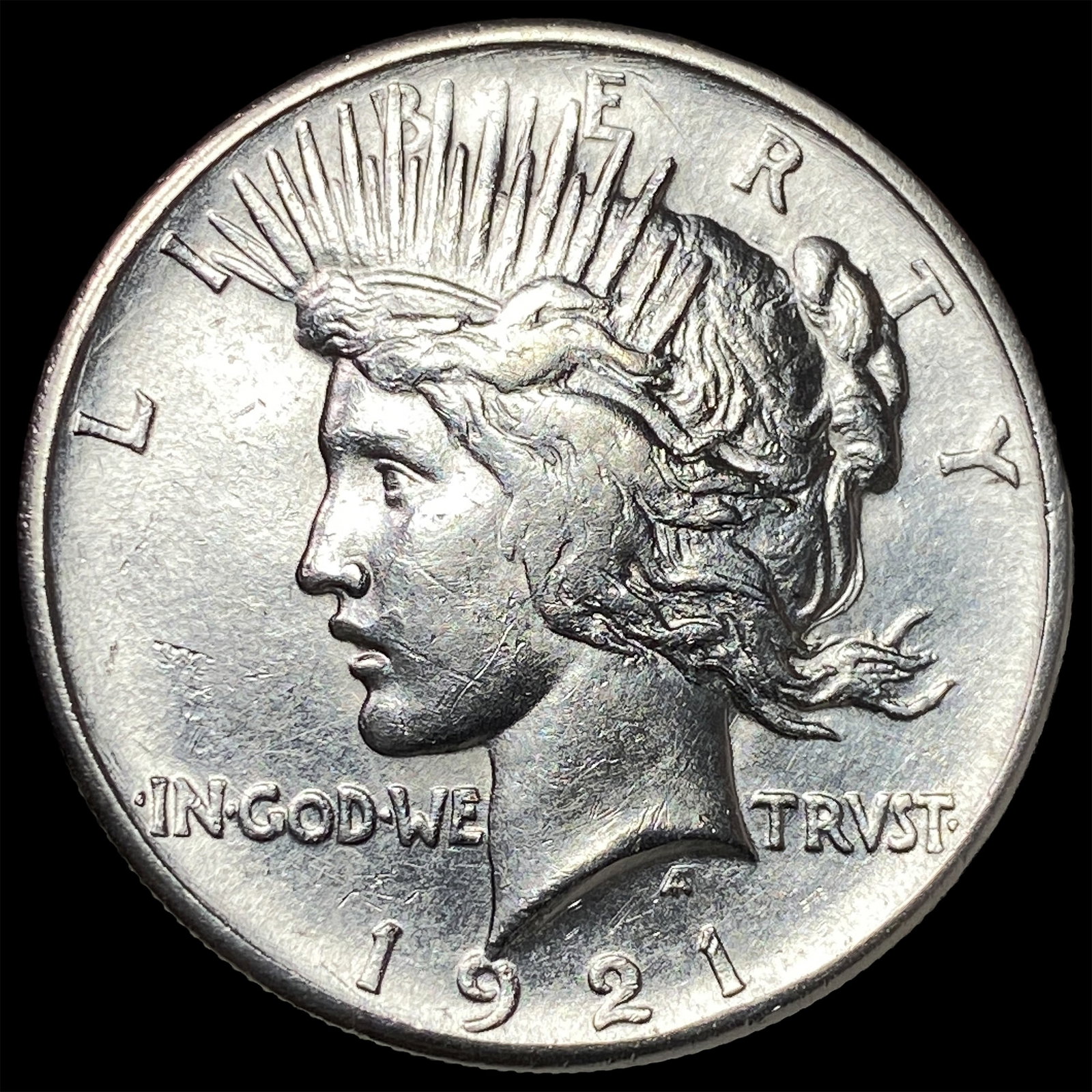 1921 Silver Peace Dollar CLOSELY UNCIRCULATED: 1921 Silver Peace Dollar CLOSELY UNCIRCULATED