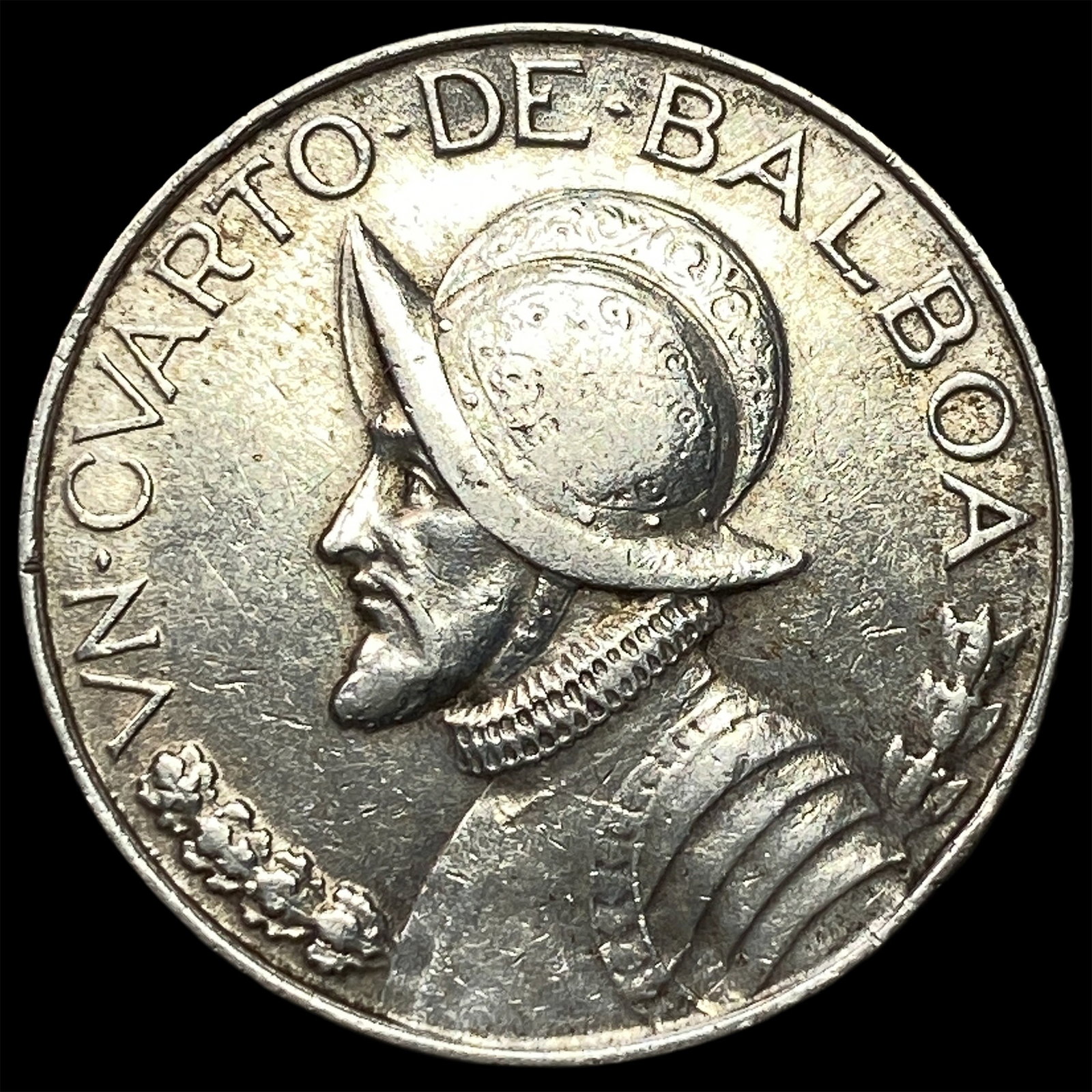 1947 Panama SIlver 1/4 Balboa: 1947 Panama SIlver 1/4 Balboa