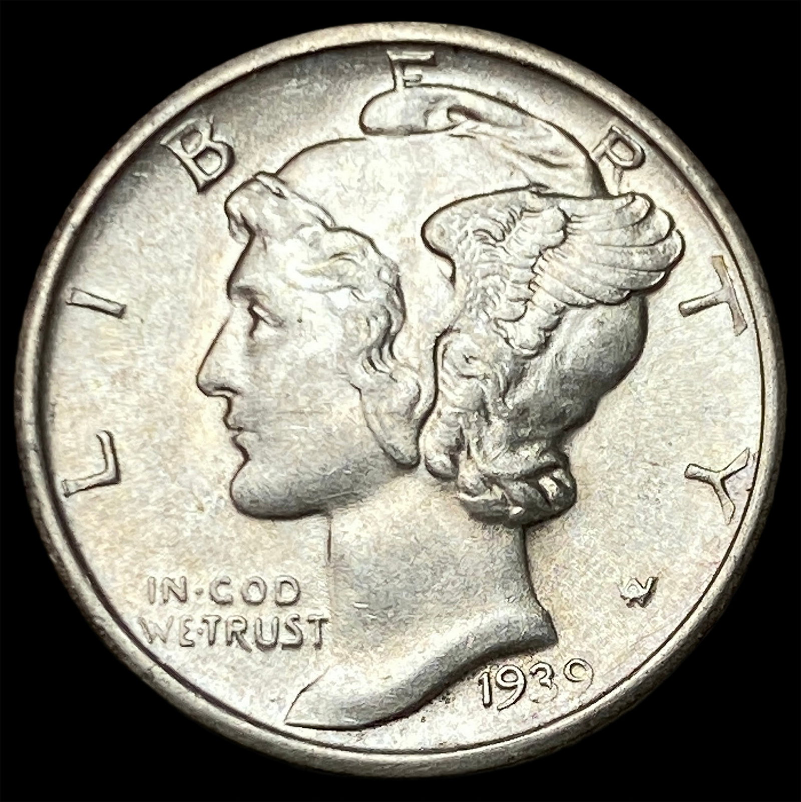 1939-D Silver Mercury Dime CHOICE BU: 1939-D Silver Mercury Dime CHOICE BU