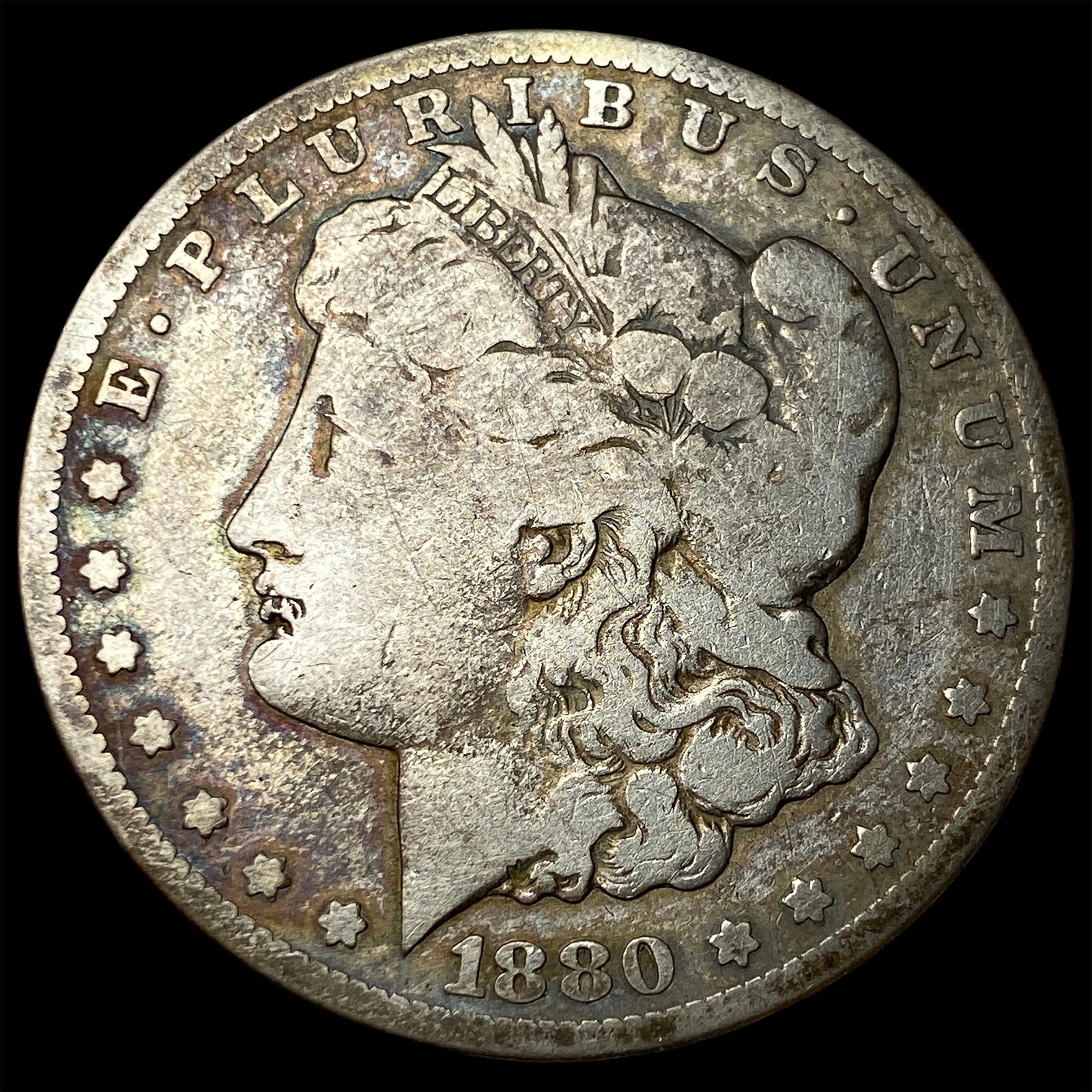 1880-CC Silver Morgan Dollar NICELY CIRCULATED: 1880-CC Silver Morgan Dollar NICELY CIRCULATED