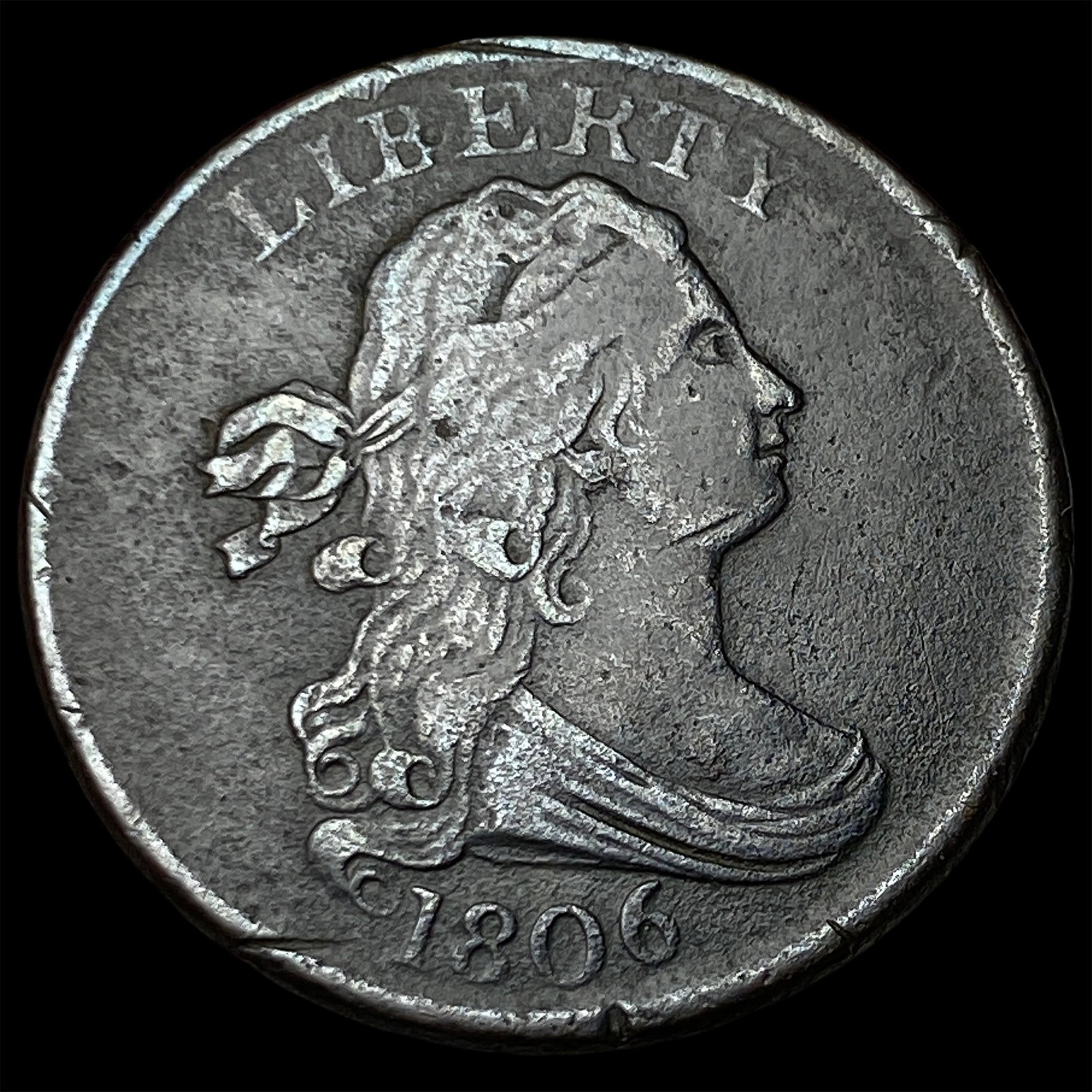 1806 Draped Bust Half Cent CHOICE AU (1 of 2)