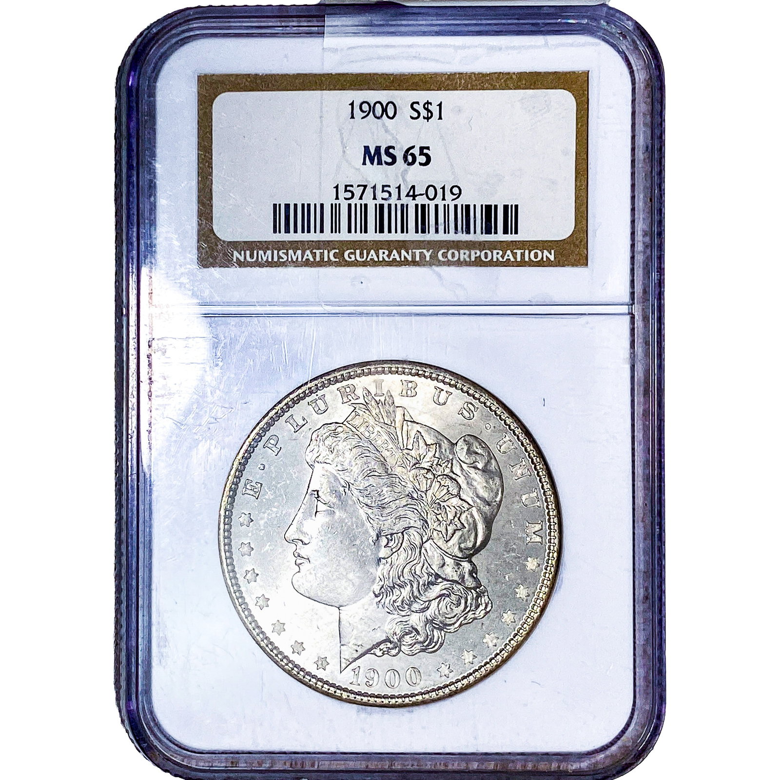 1900 Morgan Silver Dollar NGC MS65: 1900 Morgan Silver Dollar NGC MS65