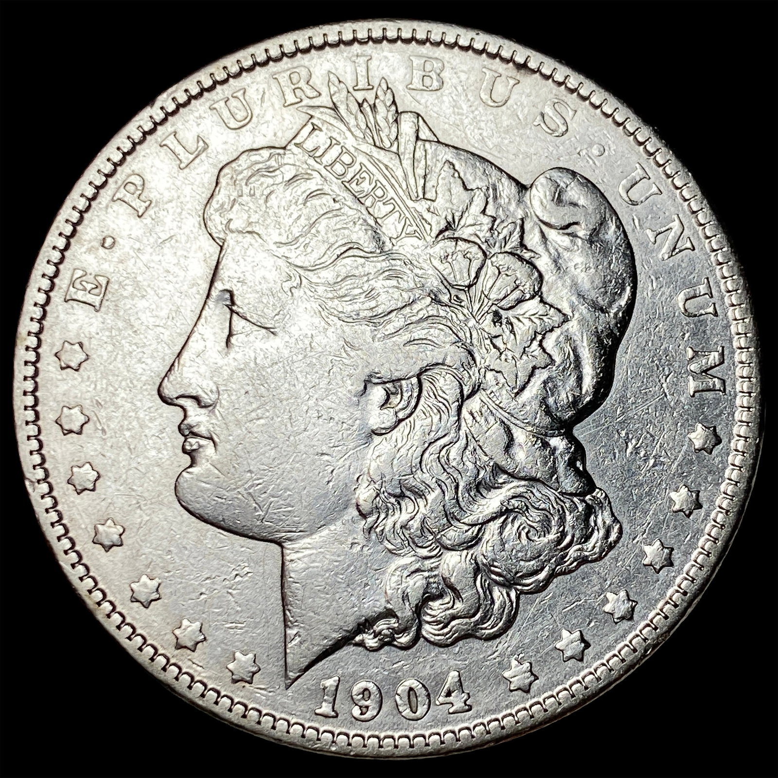 1904-O Silver Morgan Dollar CLOSELY UNCIRCULATED: 1904-O Silver Morgan Dollar CLOSELY UNCIRCULATED