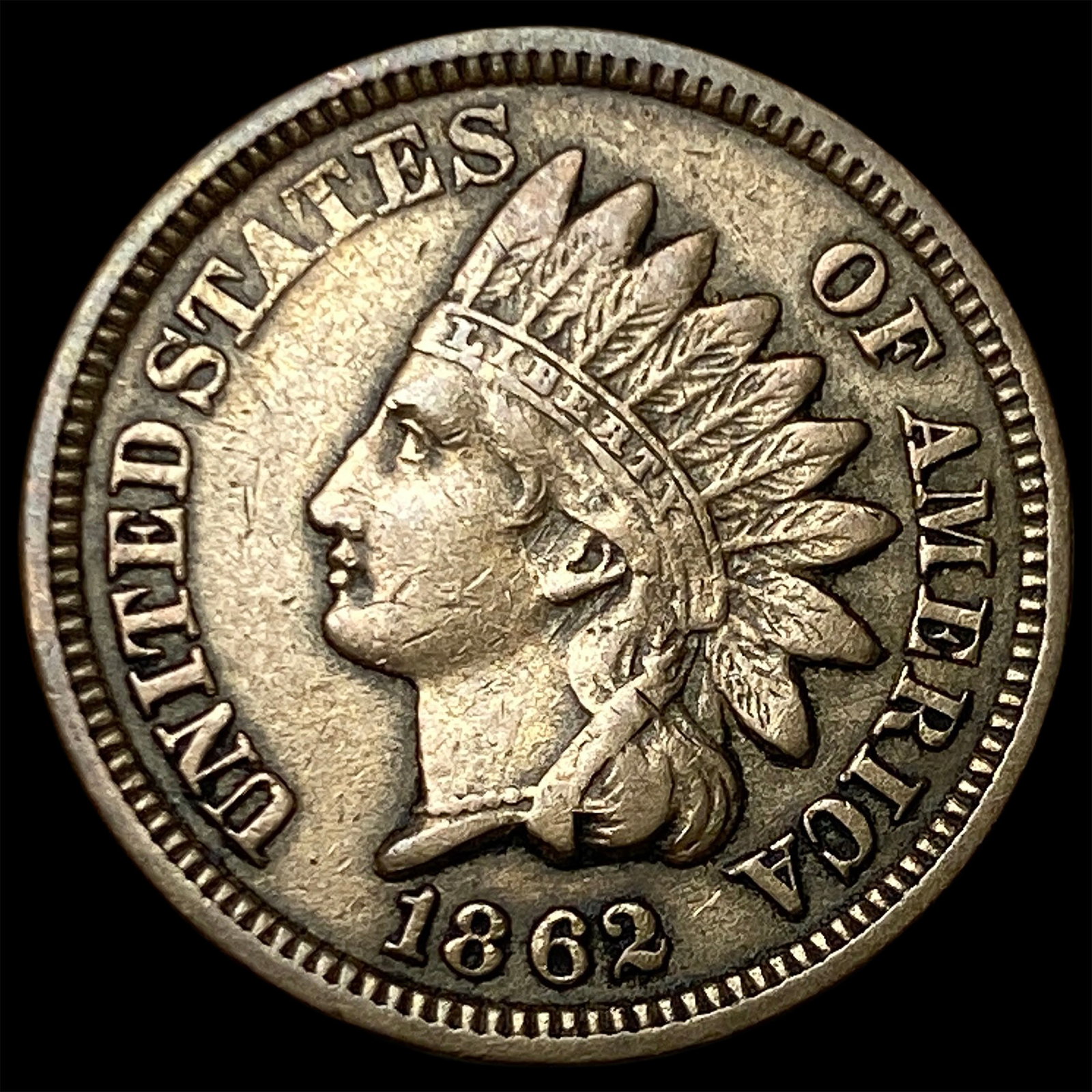 1862 Indian Head Cent CHOICE AU: 1862 Indian Head Cent CHOICE AU