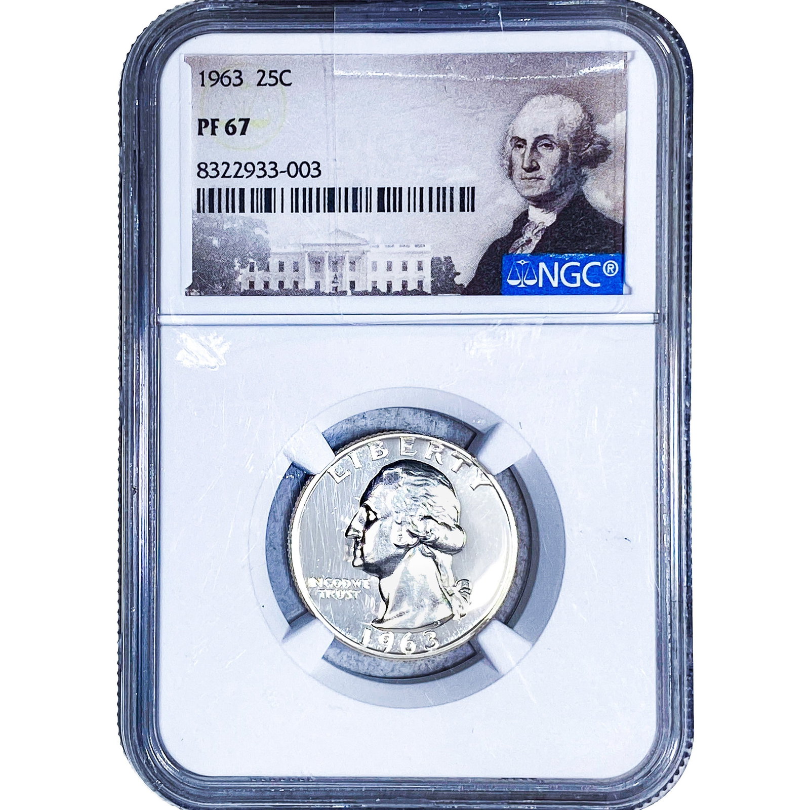 1963 Washington Silver Quarter NGC PF67: 1963 Washington Silver Quarter NGC PF67