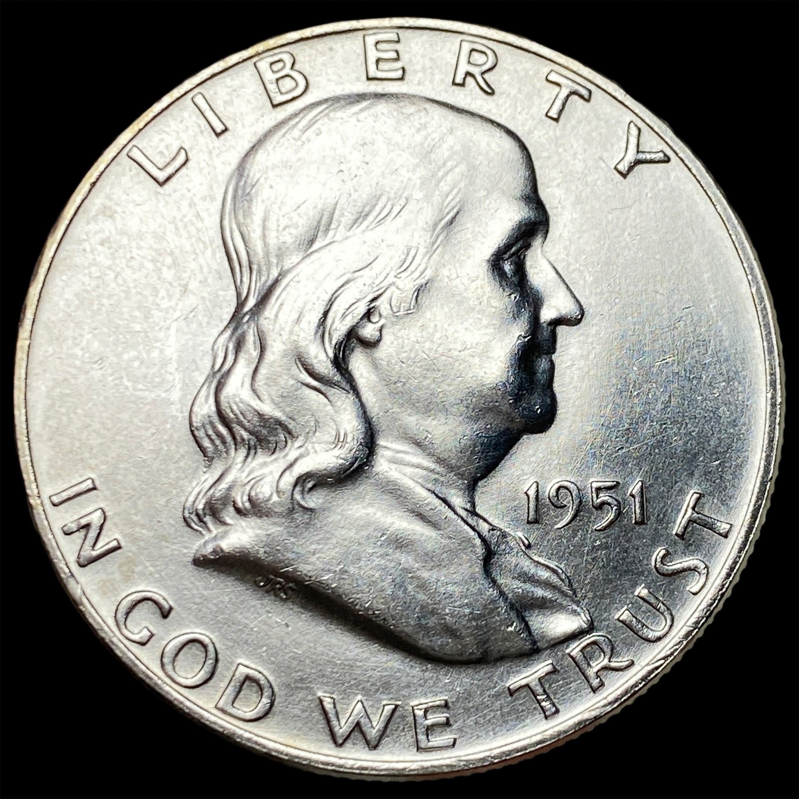 1951-D Silver Half Dollar Franklin GEM BU (1 of 2)
