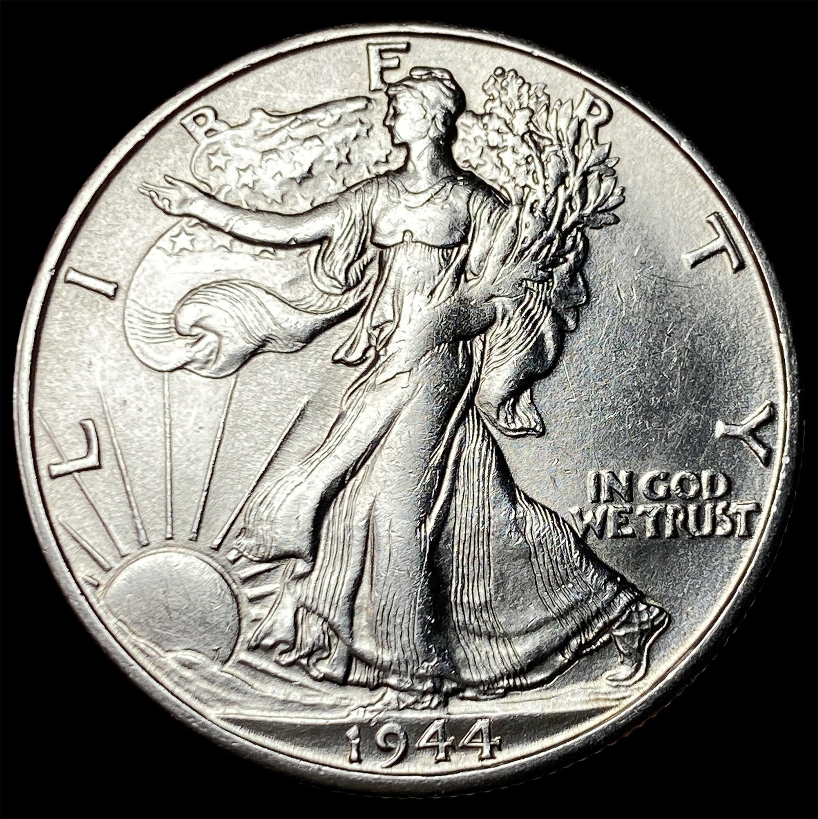 1944-S Silver Walking Liberty Half Dollar UNCIRCULATED: 1944-S Silver Walking Liberty Half Dollar UNCIRCULATED