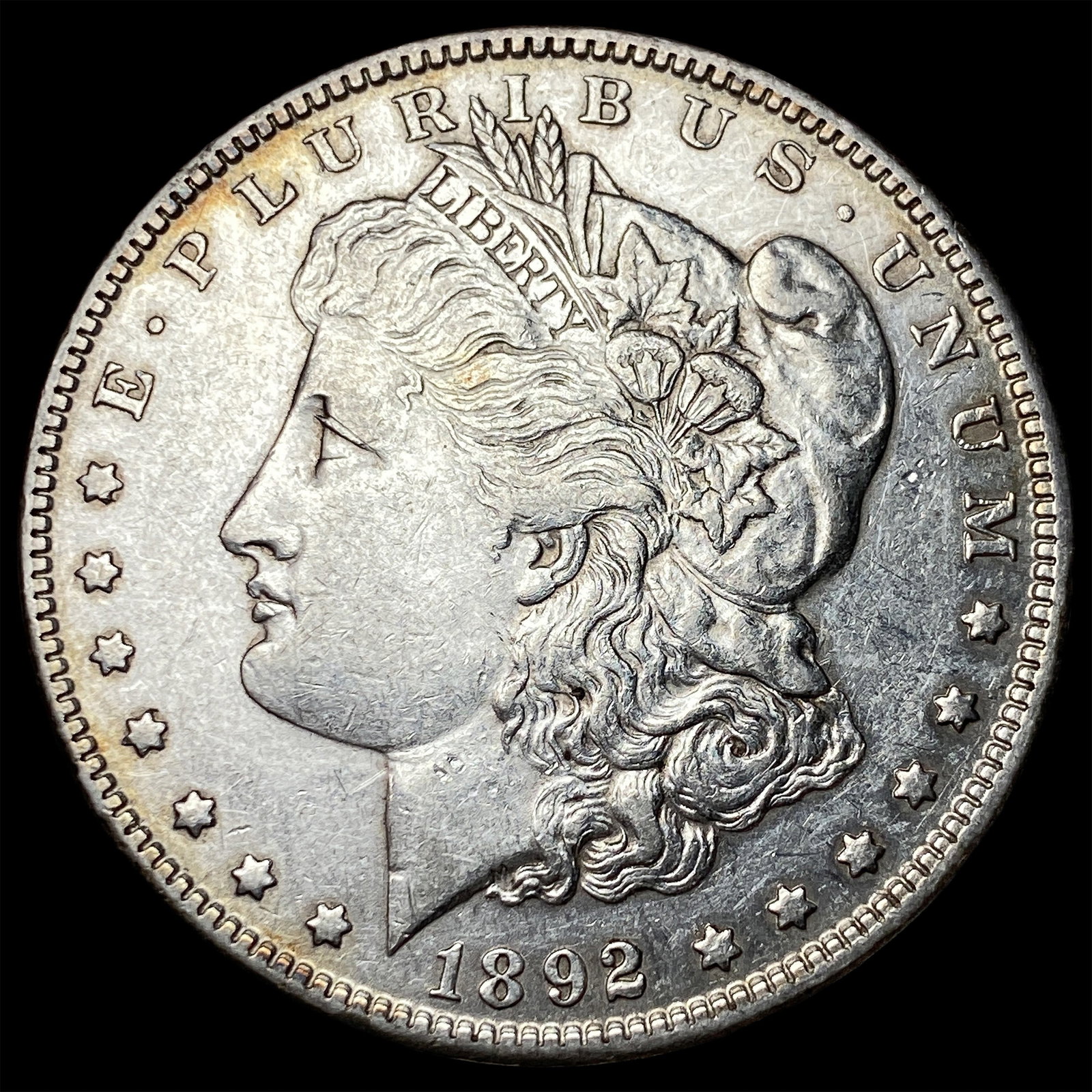 1892-S Silver Morgan Dollar CHOICE AU: 1892-S Silver Morgan Dollar CHOICE AU