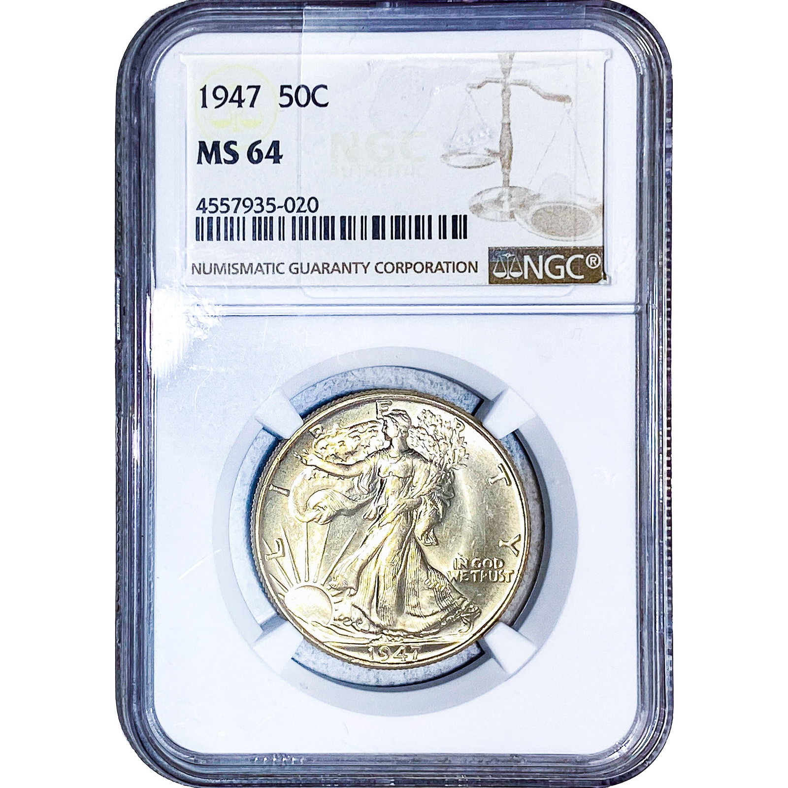 1947 Walking Liberty Half Dollar NGC MS64 (1 of 2)