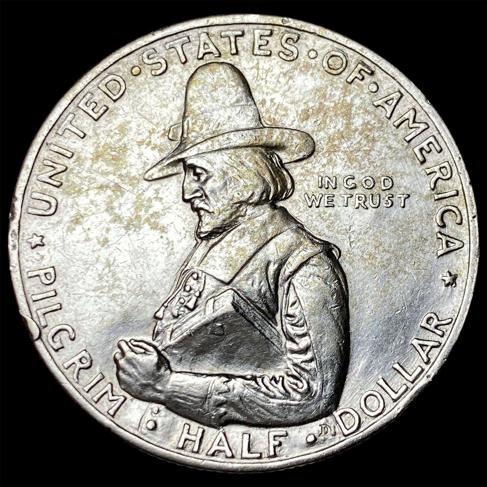 1920 Silver Pilgrim Tercentenary Half Dollar UNCIRCULATED: 1920 Silver Pilgrim Tercentenary Half Dollar UNCIRCULATED