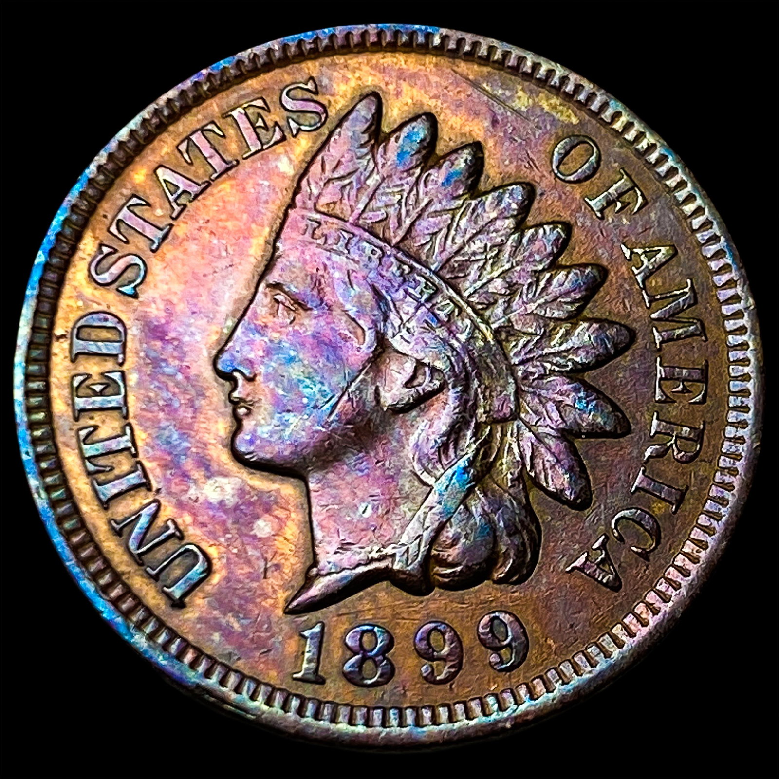 1899 Indian Head Cent CHOICE AU: 1899 Indian Head Cent CHOICE AU