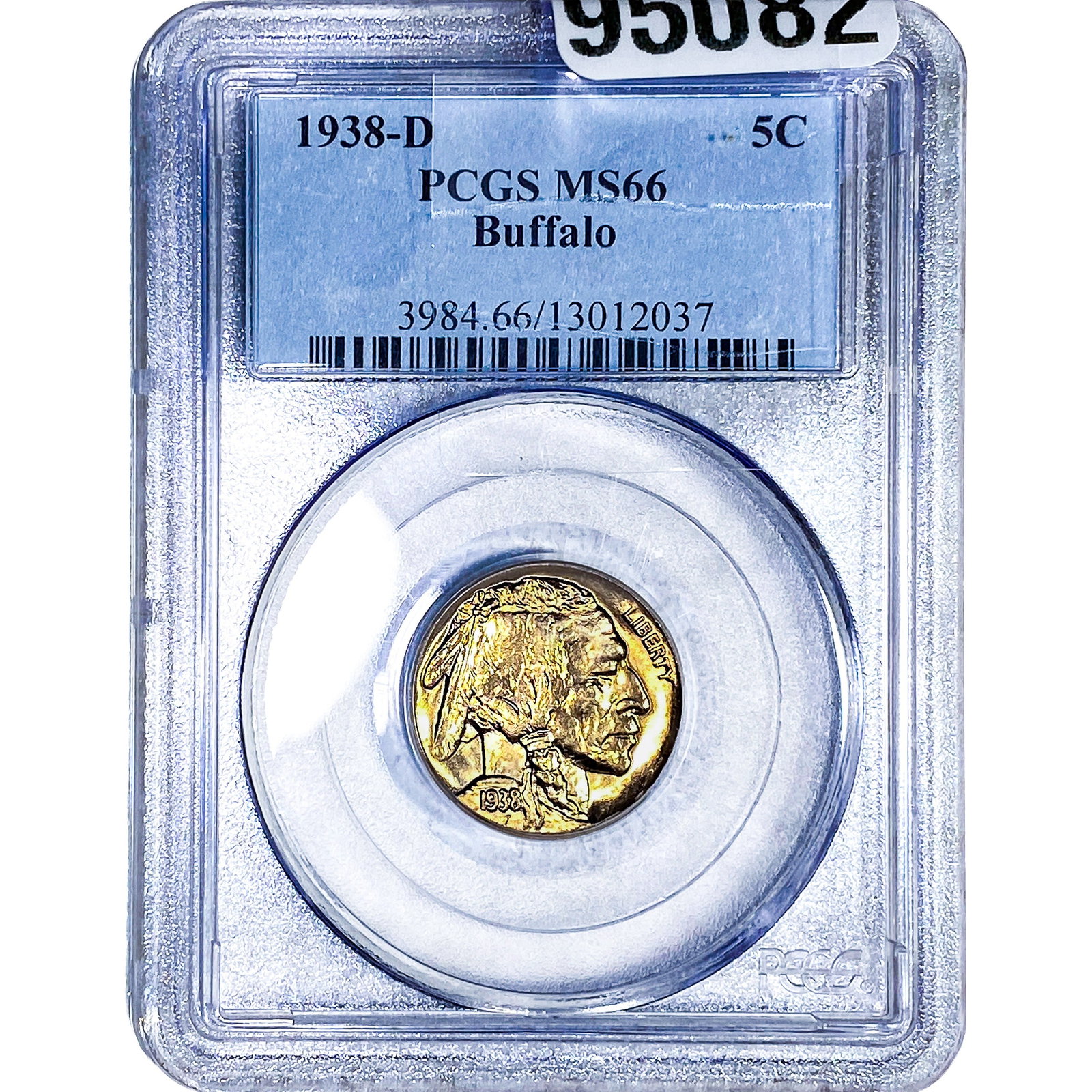 1938-D Buffalo Nickel PCGS MS66: 1938-D Buffalo Nickel PCGS MS66