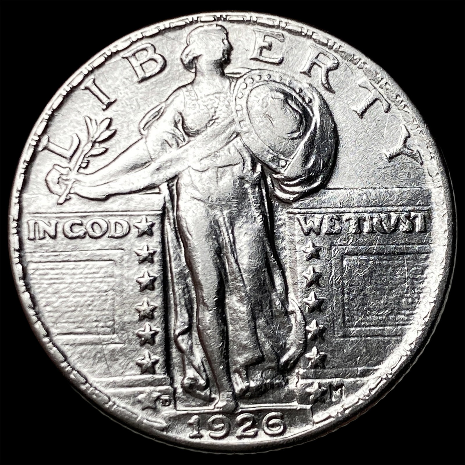1926-D Silver Standing Liberty Quarter CHOICE BU: 1926-D Silver Standing Liberty Quarter CHOICE BU