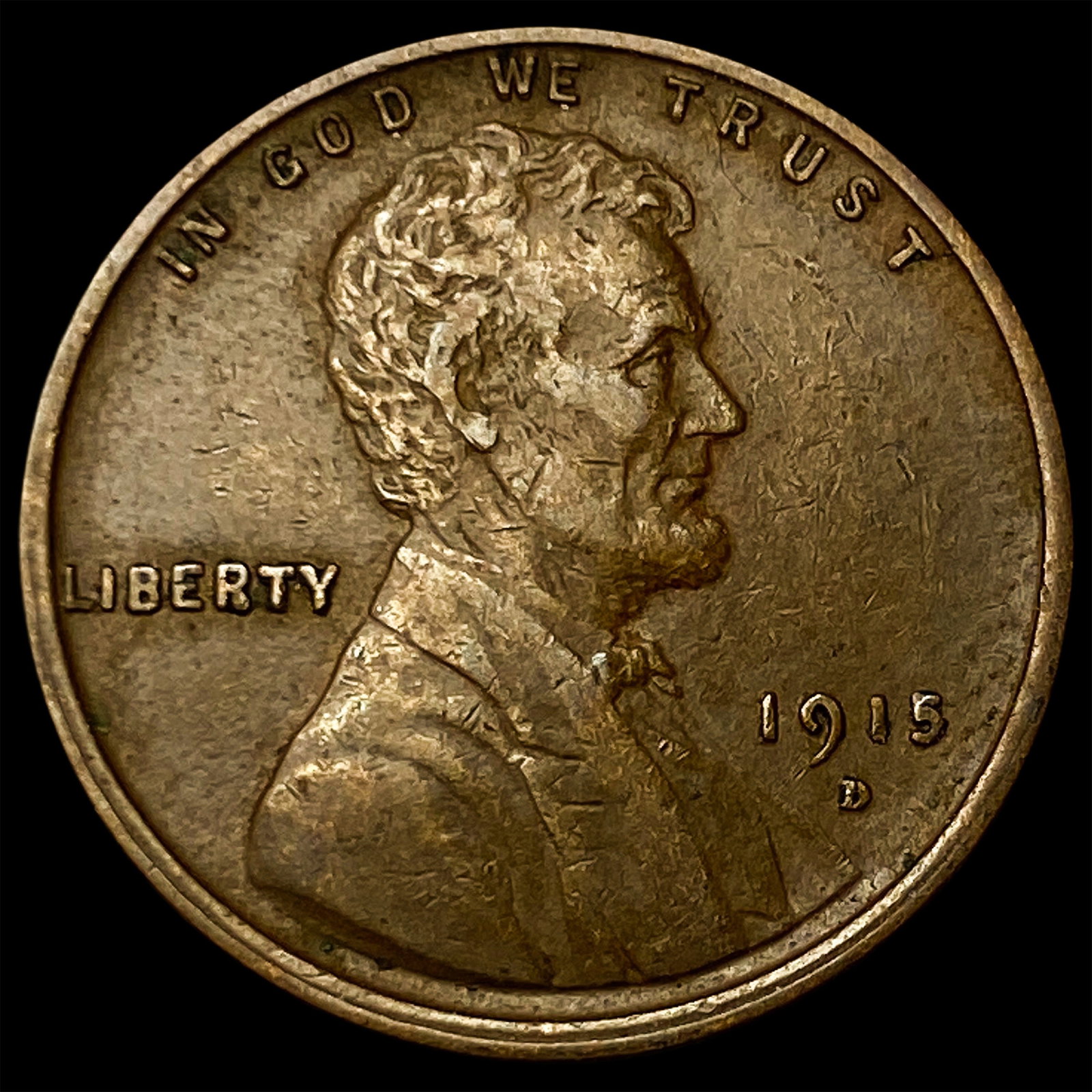 1915-D Lincoln Wheat Cent LIGHTLY CIRCULATED: 1915-D Lincoln Wheat Cent LIGHTLY CIRCULATED