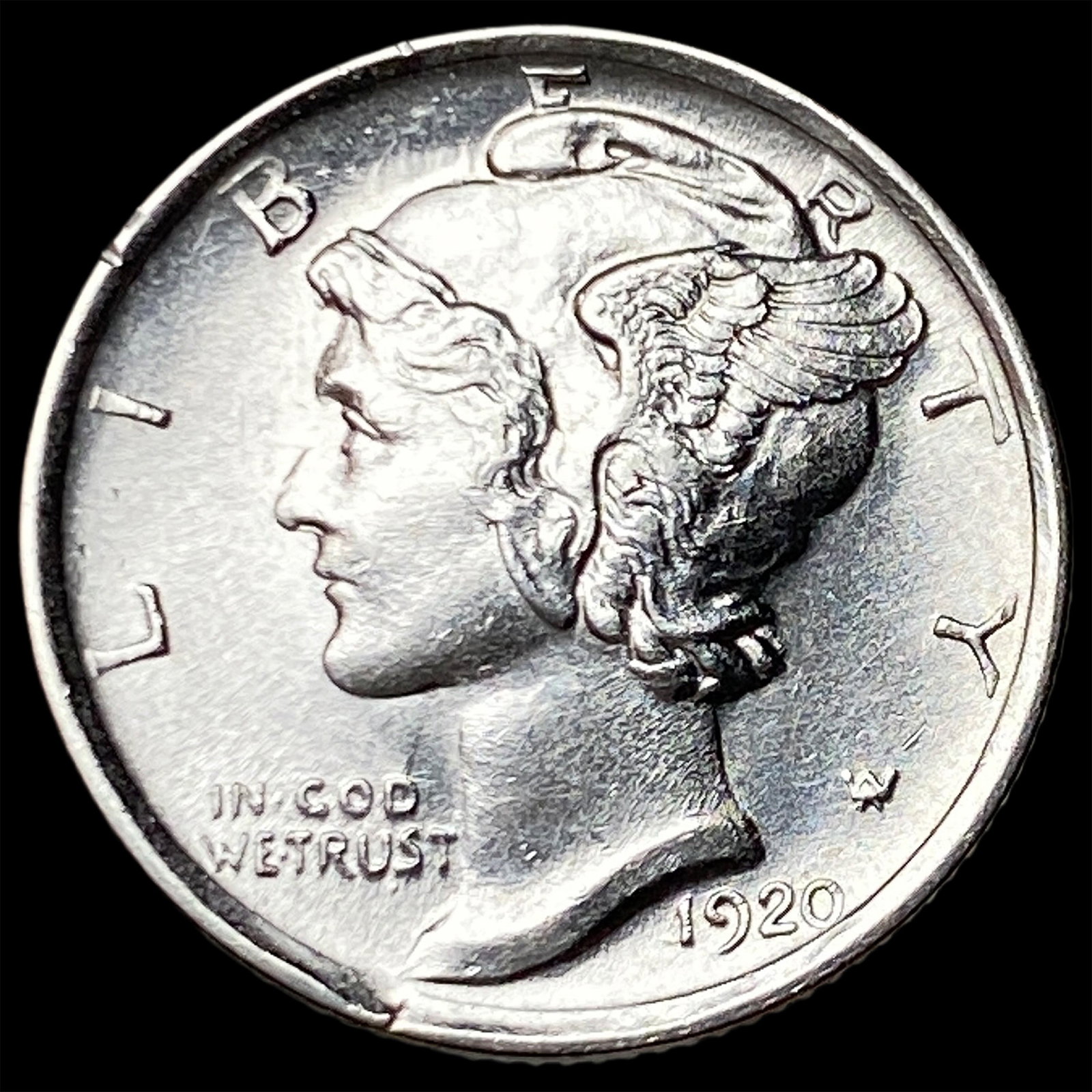 1920-S Silver Mercury Dime GEM BU (1 of 2)
