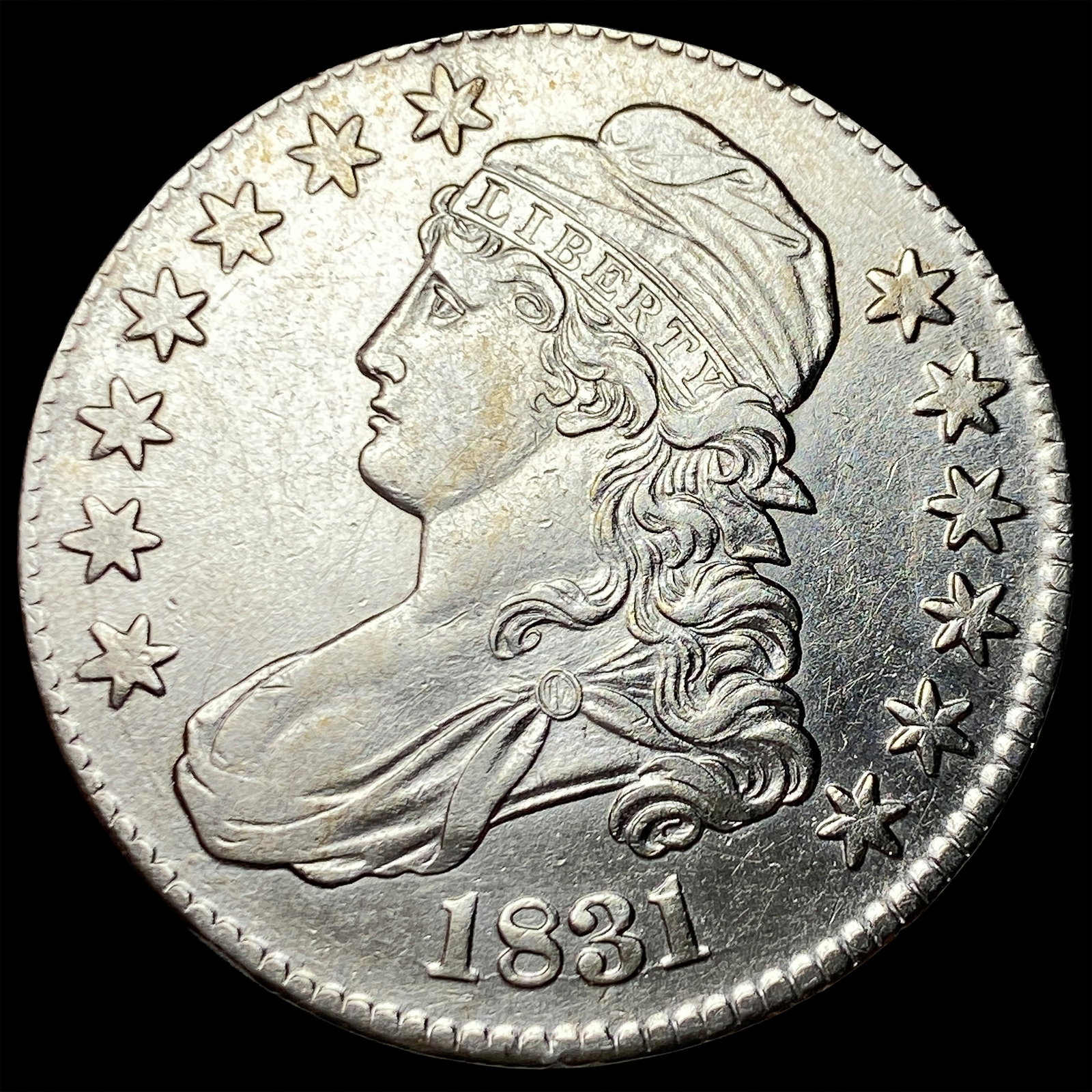 1831 Capped Bust Half Dollar CHOICE AU: 1831 Capped Bust Half Dollar CHOICE AU