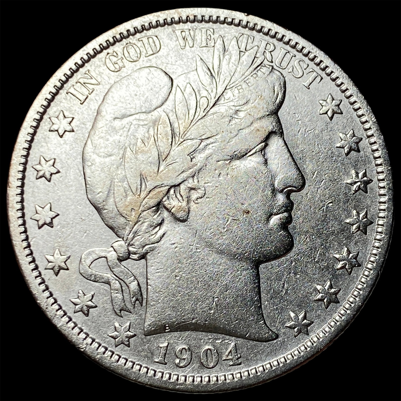 1904-S Silver Barber Half Dollar CLOSELY UNCIRCULATED (1 of 2)