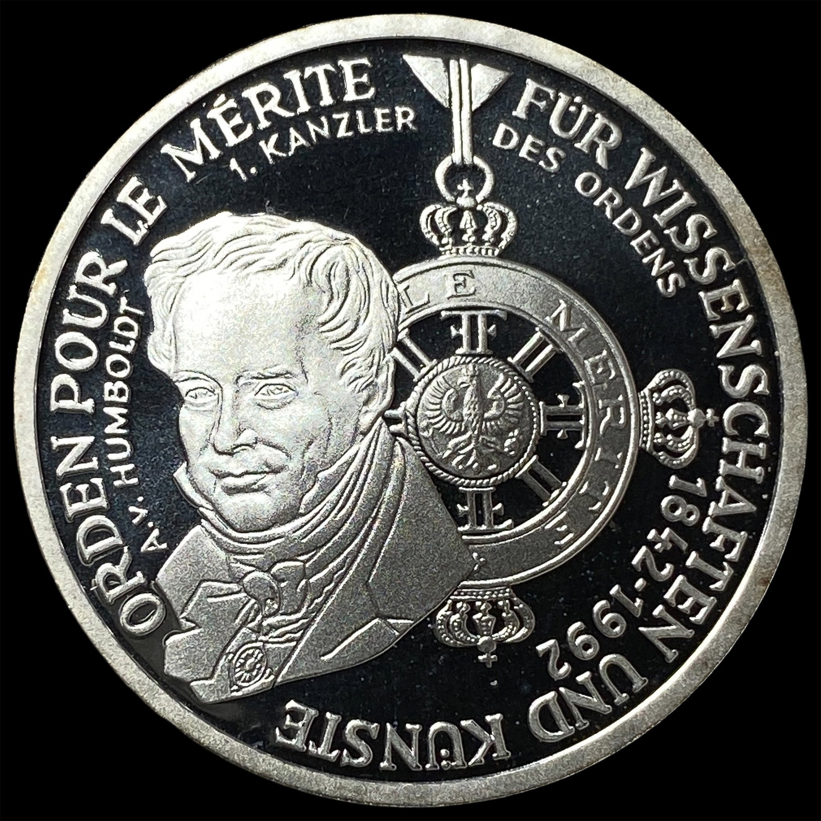 1992D Germany Silver 10 Mark Proof KM-179: 1992D Germany Silver 10 Mark Proof KM-179