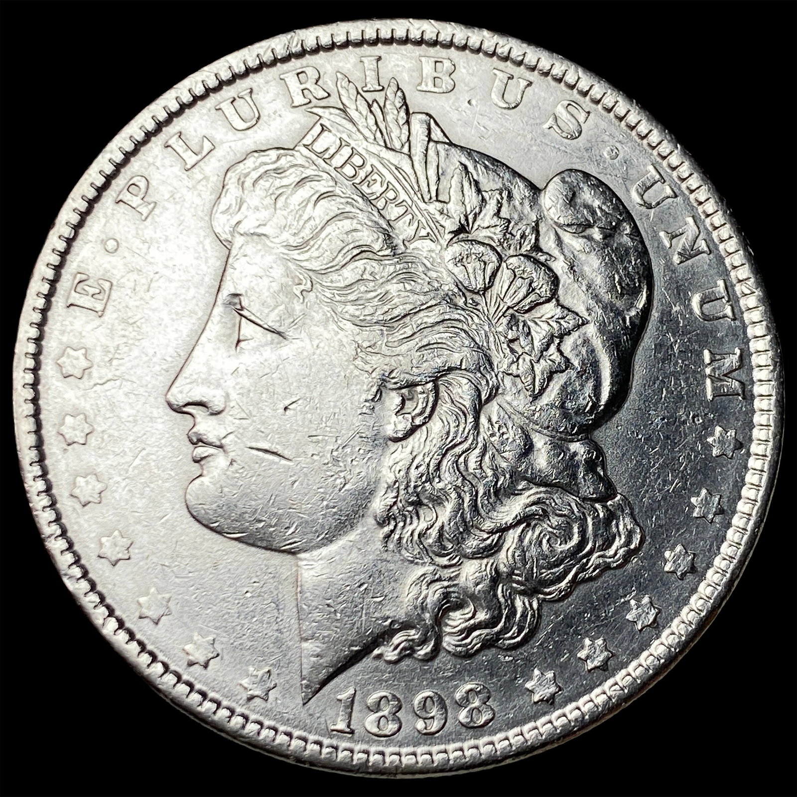 1898 Morgan Silver Dollar CLOSELY UNCIRCULATED: 1898 Morgan Silver Dollar CLOSELY UNCIRCULATED