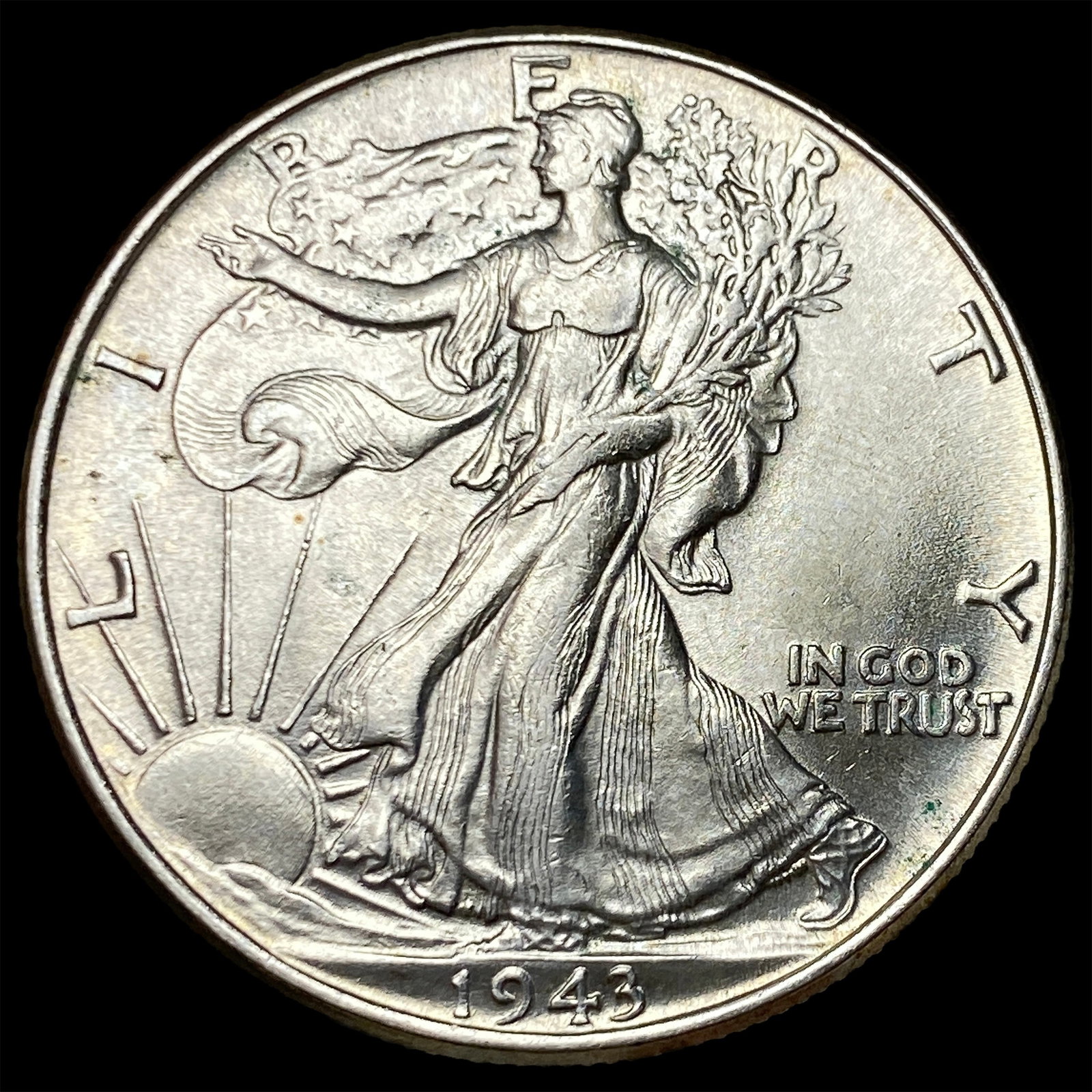 1943 Silver Walking Liberty Half Dollar UNCIRCULATED: 1943 Silver Walking Liberty Half Dollar UNCIRCULATED