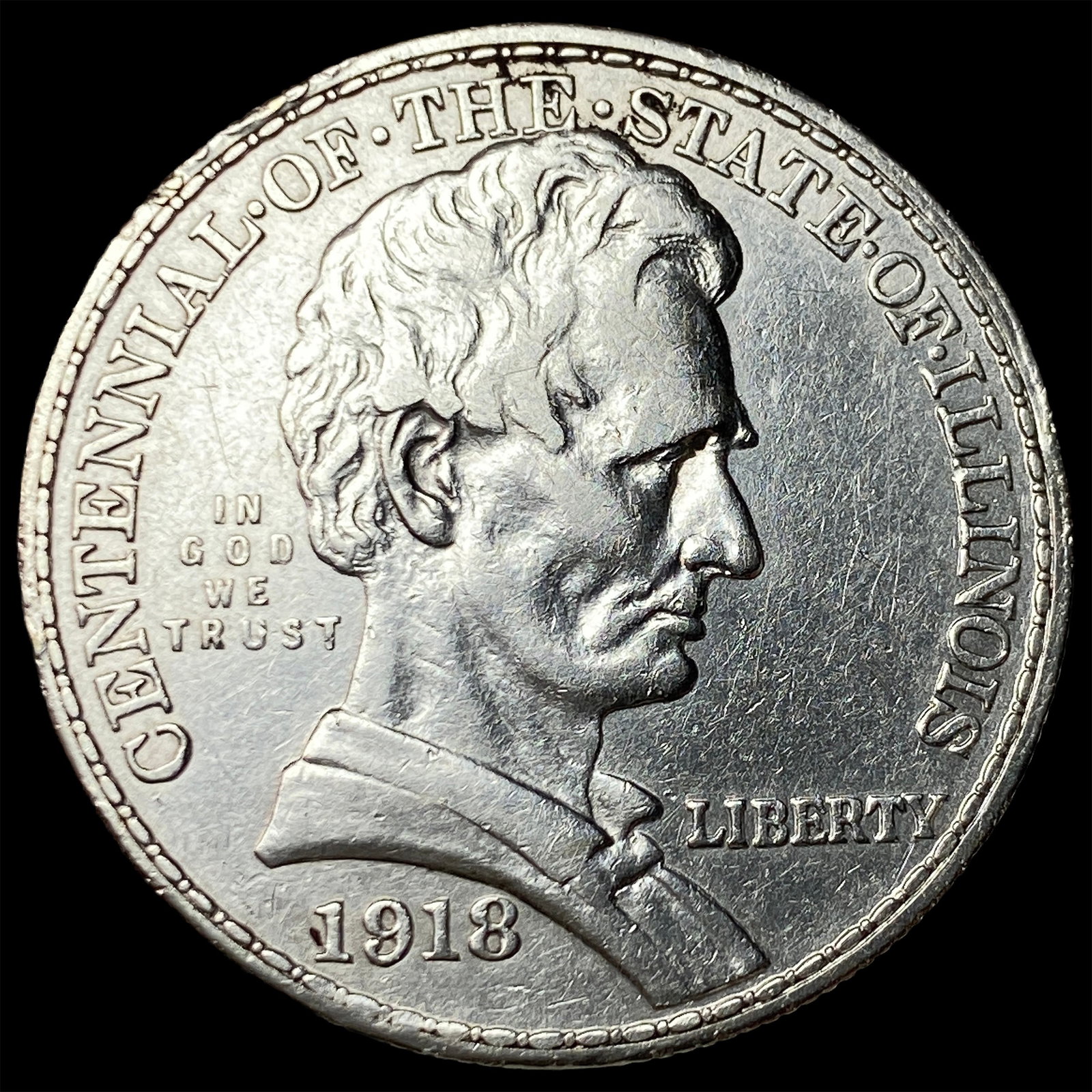 1918 Illinois Centennial Silver Half Dollar UNCIRCULATED (1 of 2)
