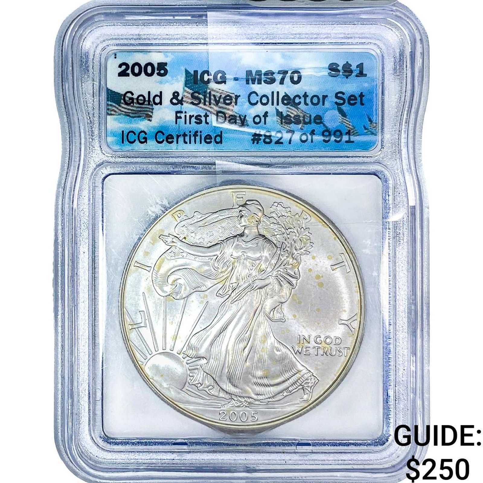 2005 Silver Eagle ICG MS70: 2005 Silver Eagle ICG MS70