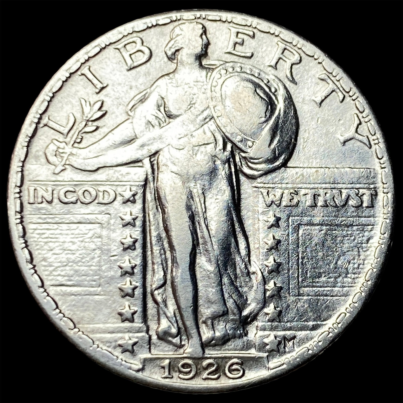 1926 Standing Liberty Quarter CLOSELY UNCIRCULATED: 1926 Standing Liberty Quarter CLOSELY UNCIRCULATED