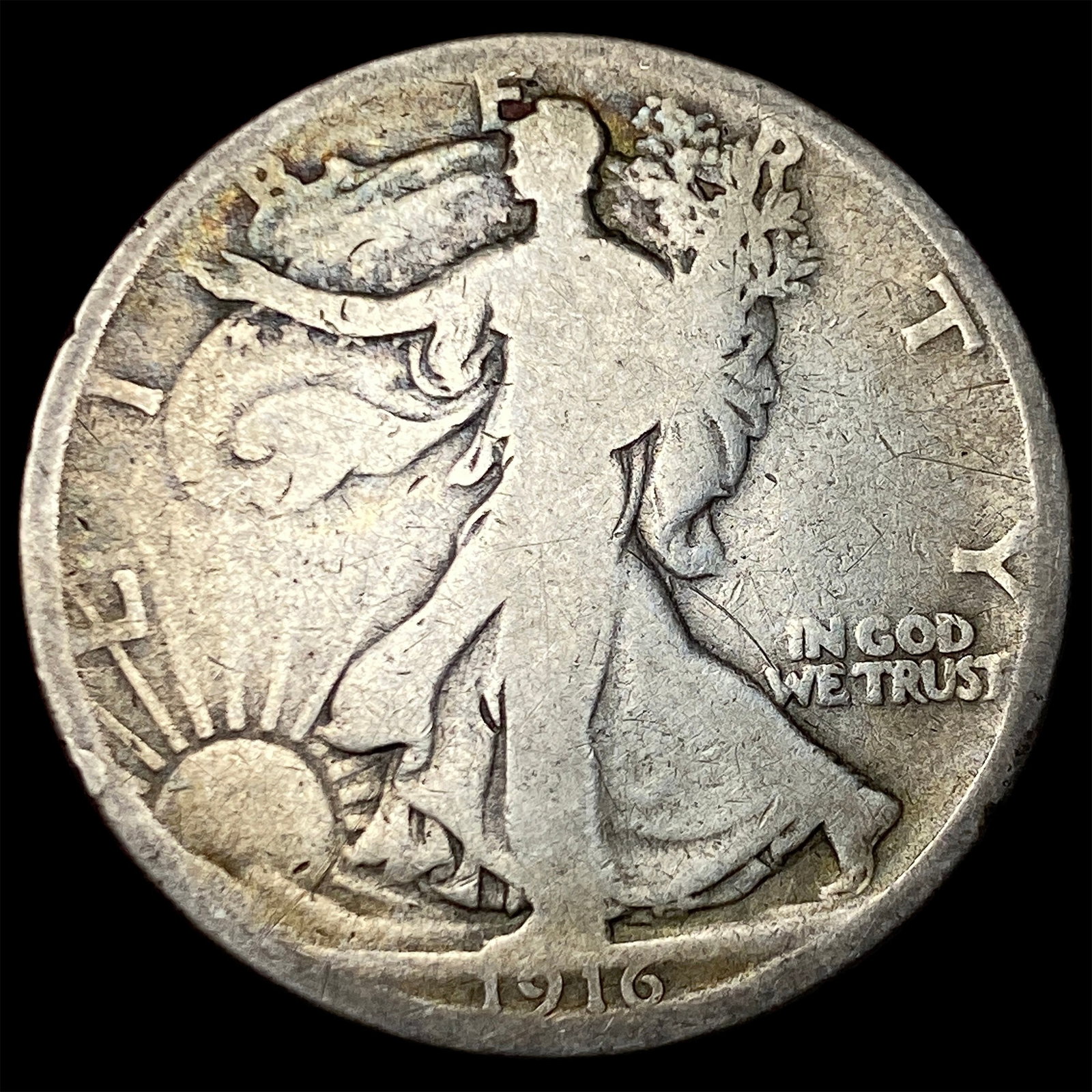 1916 Walking Liberty Half Dollar NICELY CIRCULATED (1 of 2)