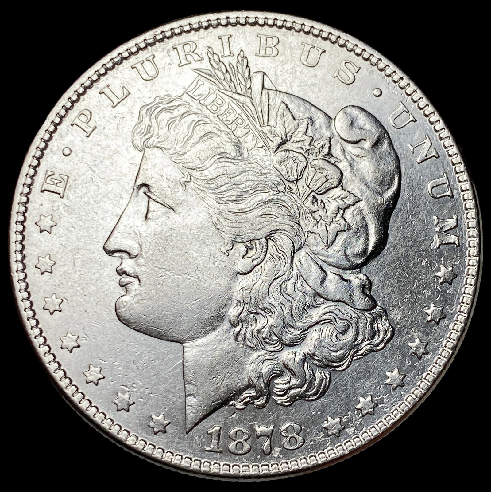1878 Silver Morgan Dollar CLOSELY UNCIRCULATED: 1878 Silver Morgan Dollar CLOSELY UNCIRCULATED