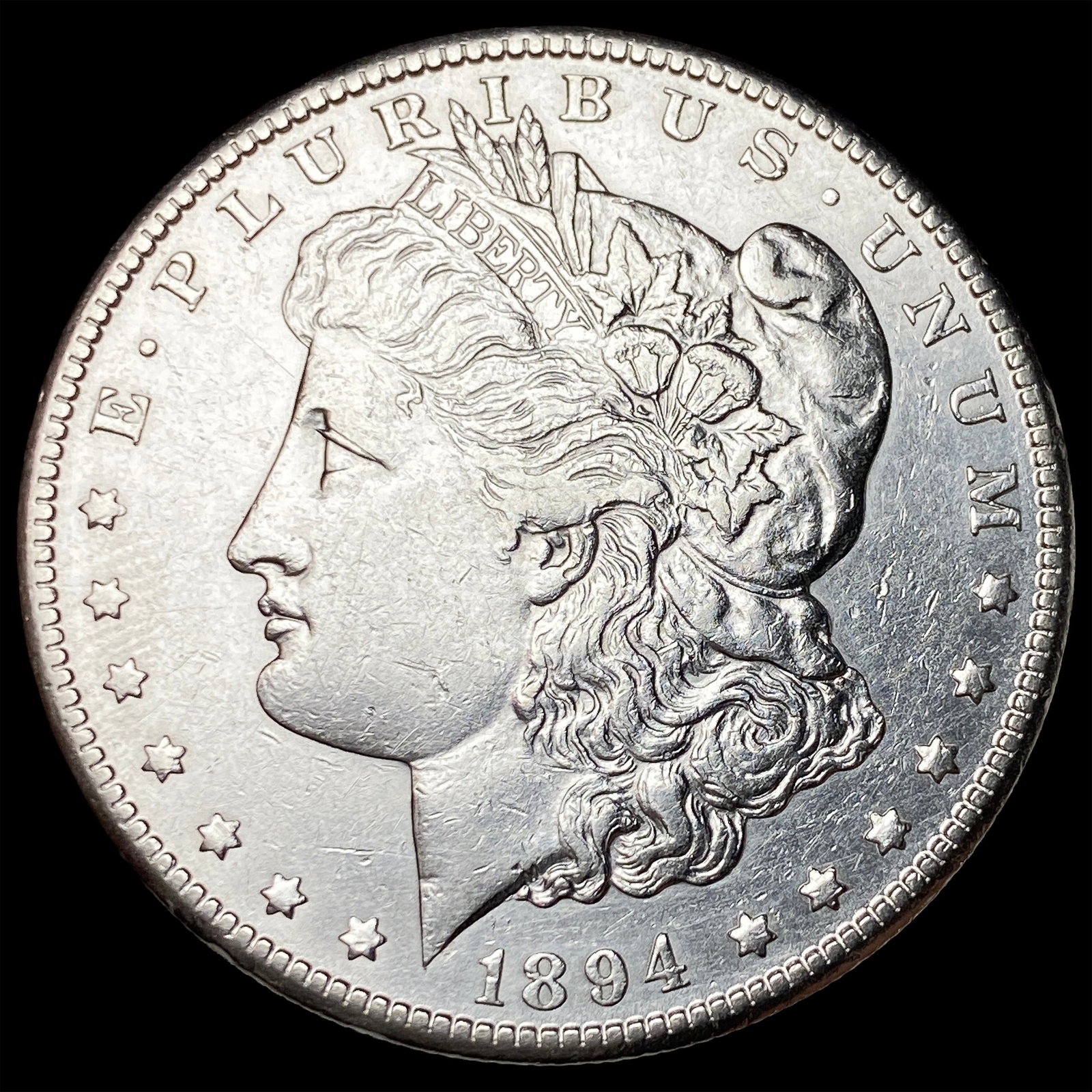 1894-S Silver Morgan Dollar CHOICE AU: 1894-S Silver Morgan Dollar CHOICE AU