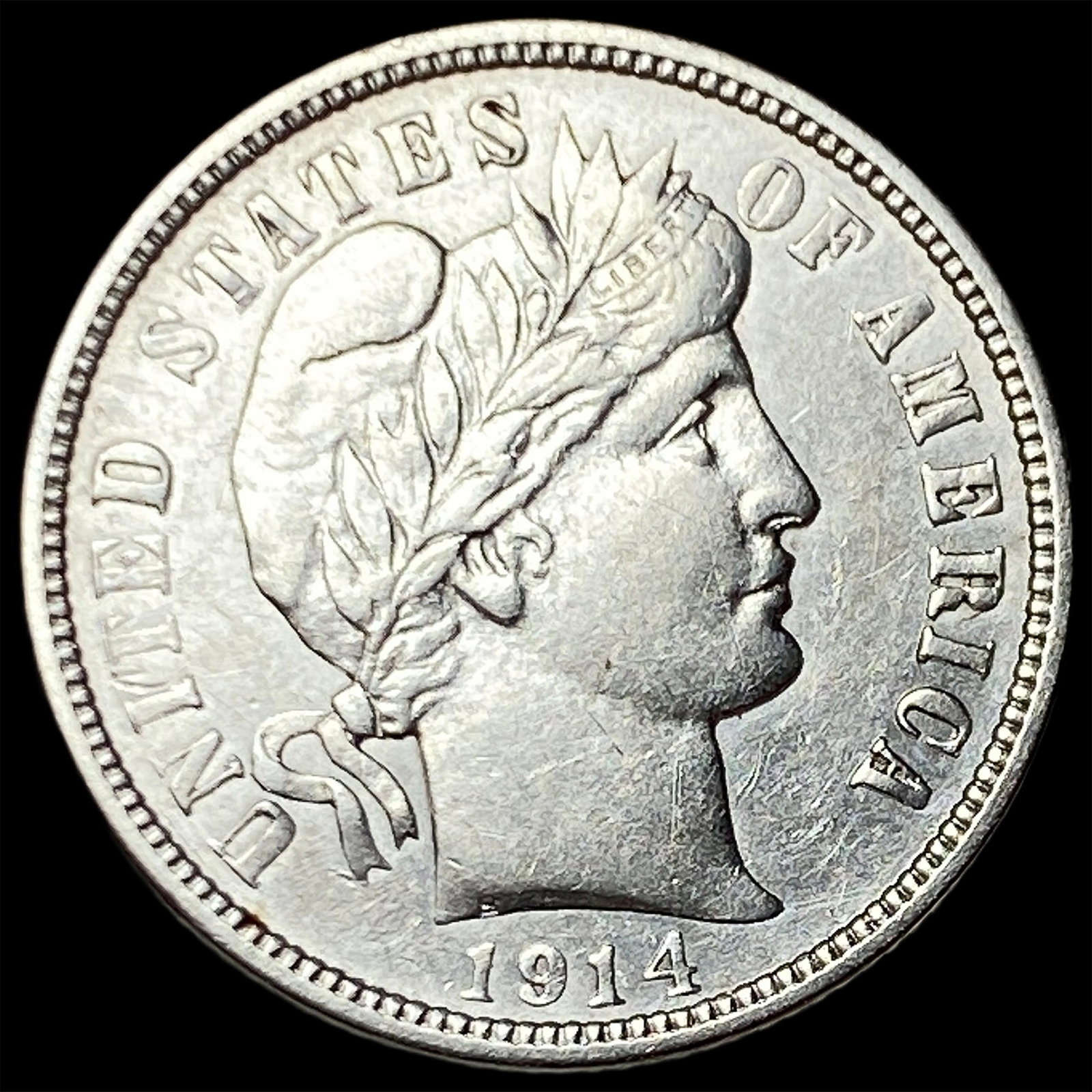 1914 Barber Dime UNCIRCULATED: 1914 Barber Dime UNCIRCULATED