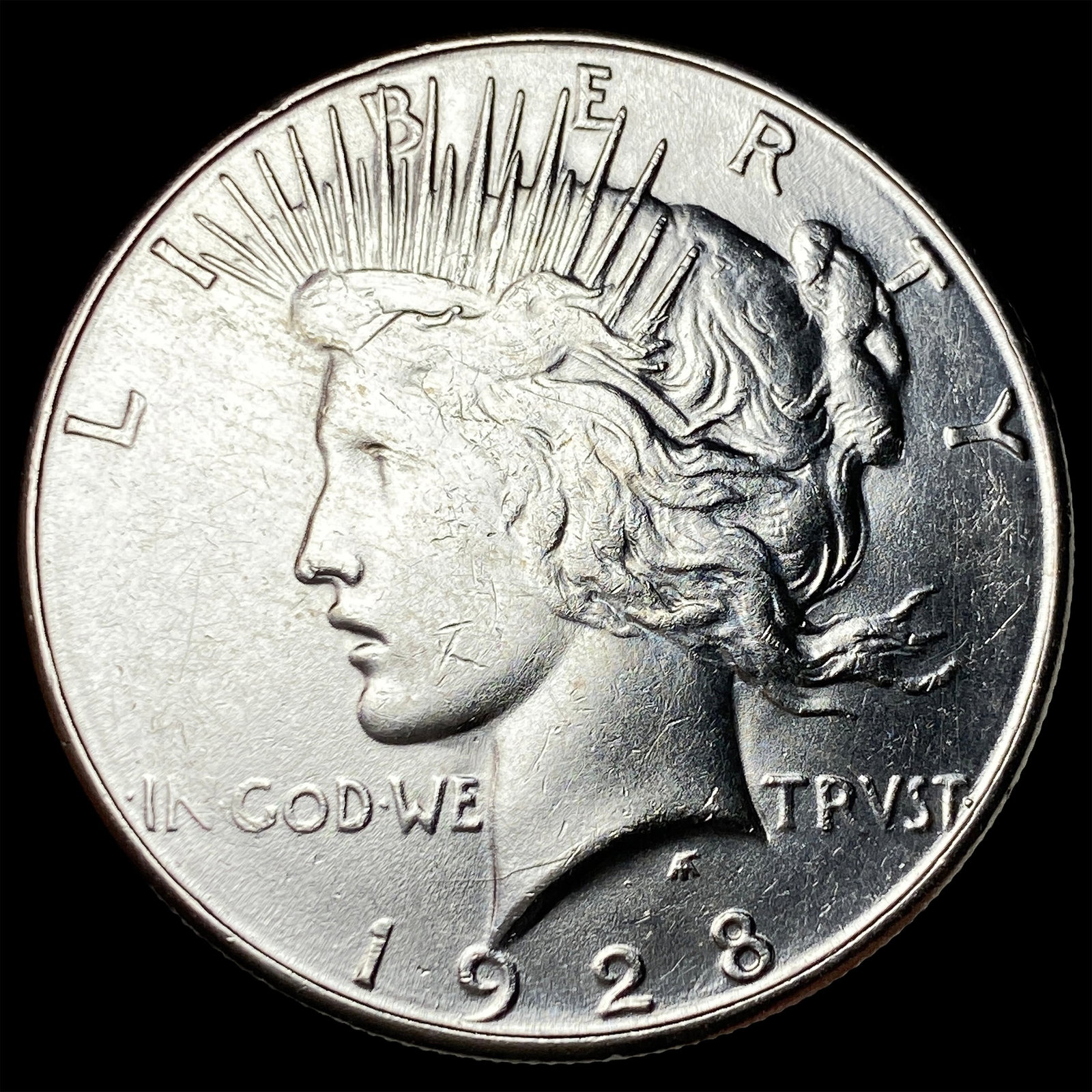 1928-S Silver Peace Dollar CLOSELY UNCIRCULATED: 1928-S Silver Peace Dollar CLOSELY UNCIRCULATED