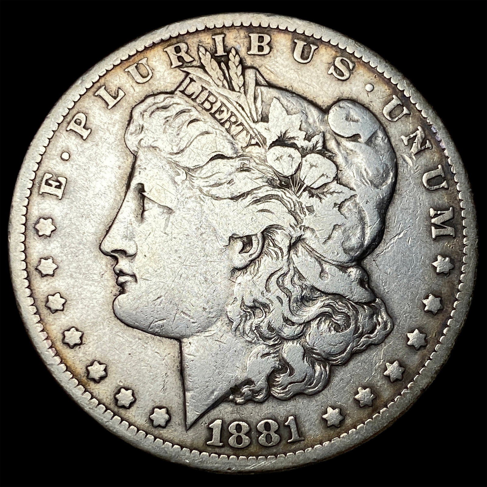 1881-CC Silver Morgan Dollar LIGHTLY CIRCULATED: 1881-CC Silver Morgan Dollar LIGHTLY CIRCULATED